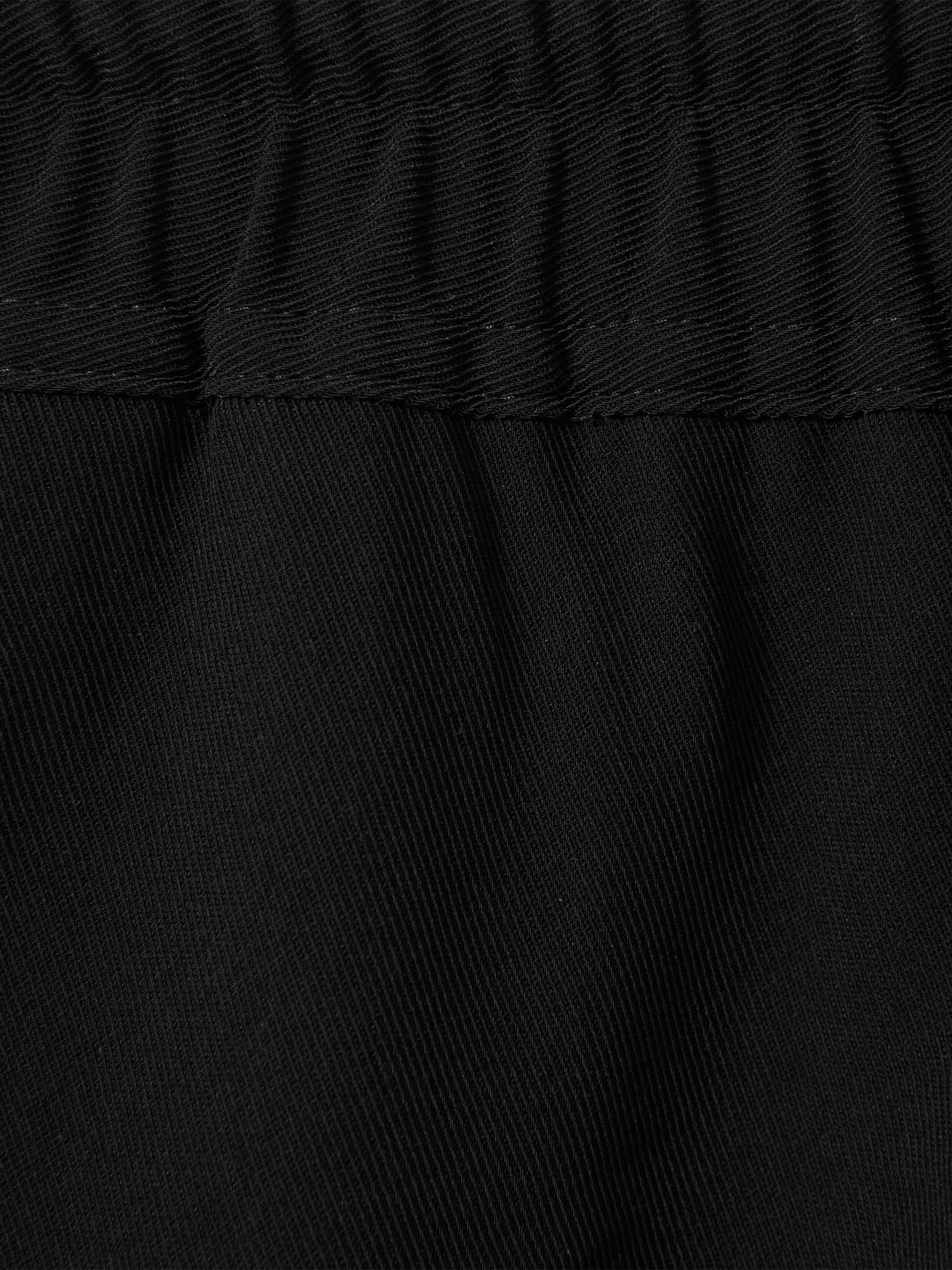 Petite Tapered Pull On Trousers in Black - Image 6 of 7
