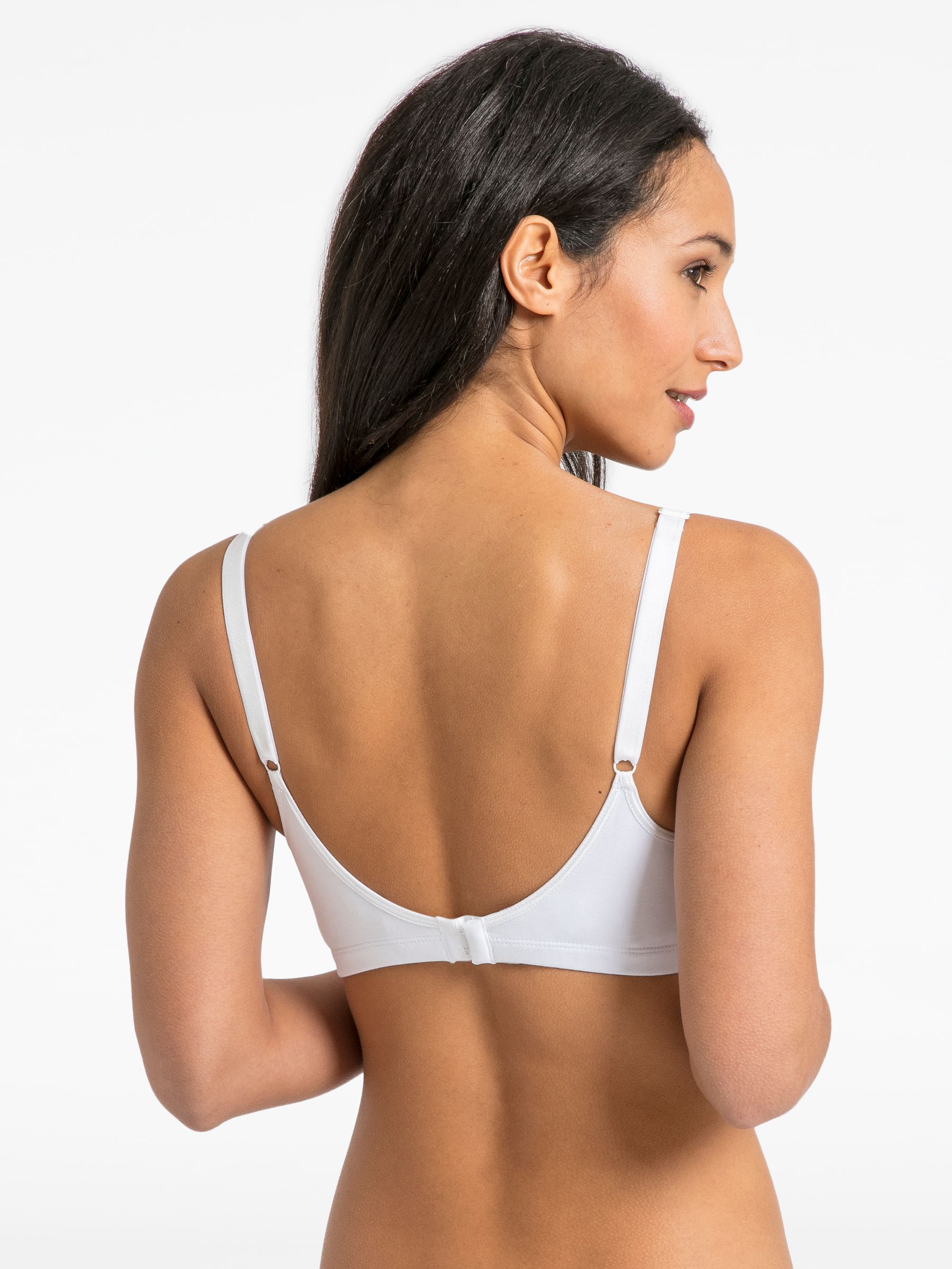 White Lace Trim Maternity & Nursing Bra - Image 2 of 3