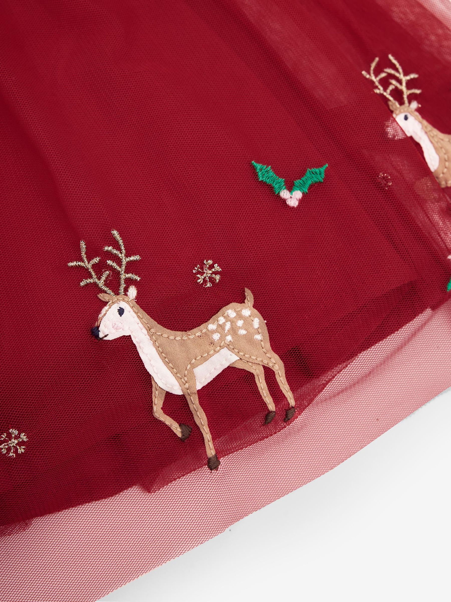 Reindeer Party Dress in Red - Image 6 of 6
