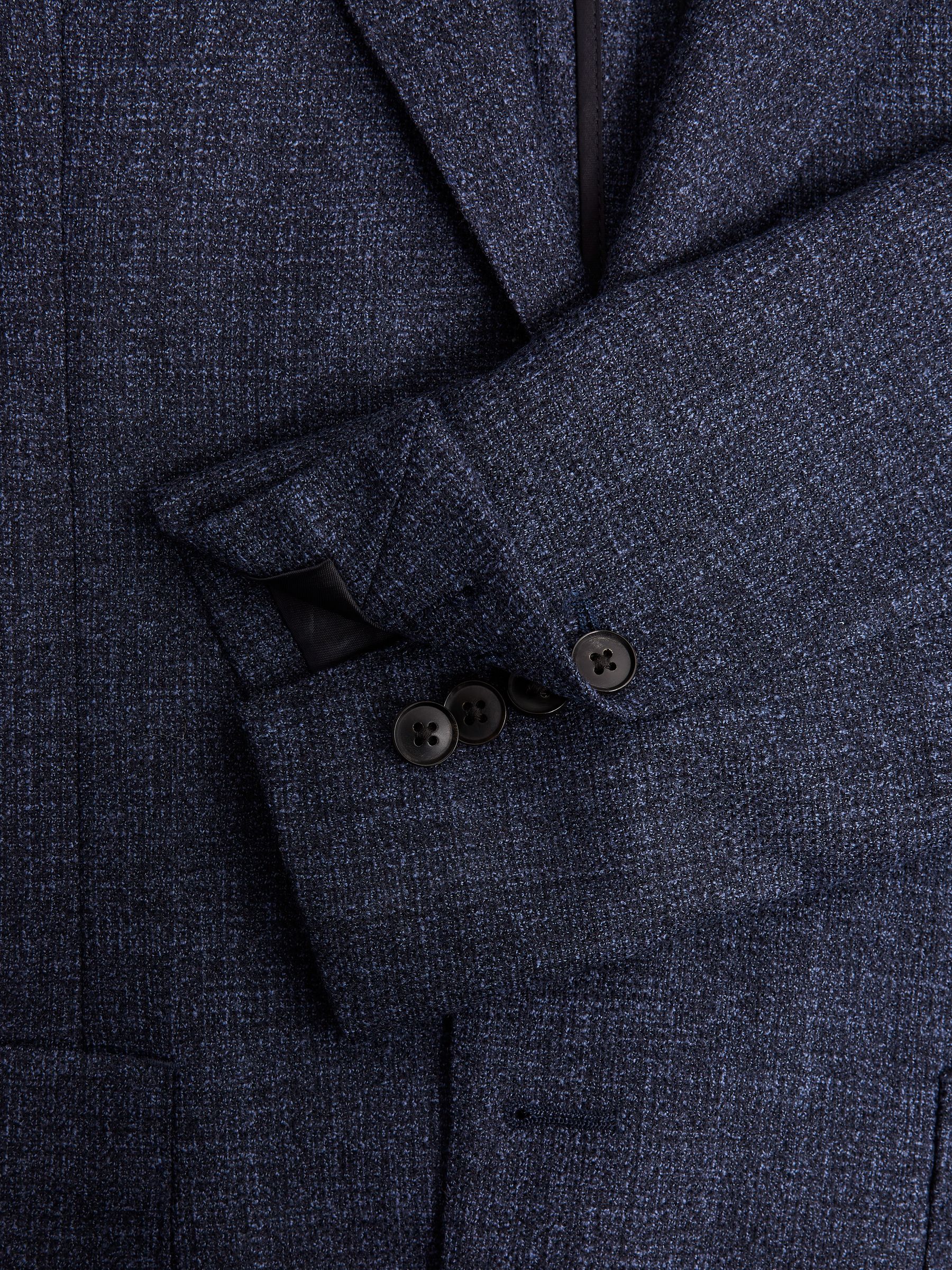 Single Breasted Patch Pocket Blazer in Indigo - Image 6 of 7