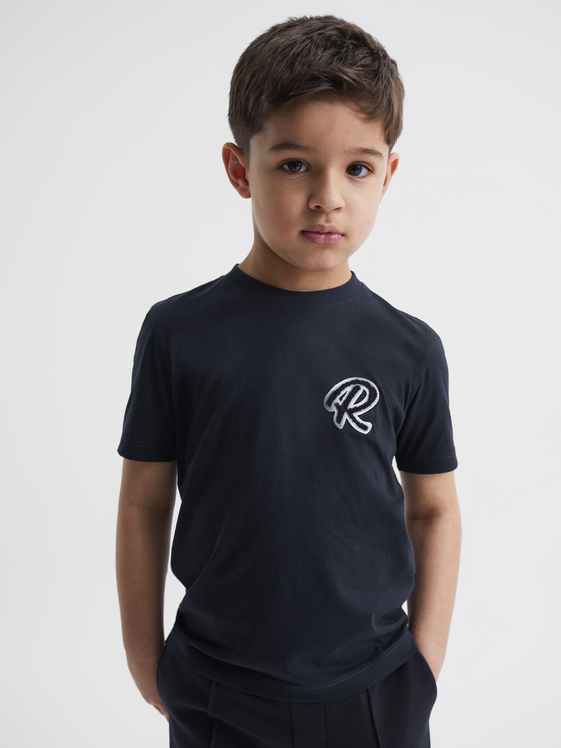 Junior 3 Pack of Logo Crew Neck T-Shirts in Multi - Image 7 of 8