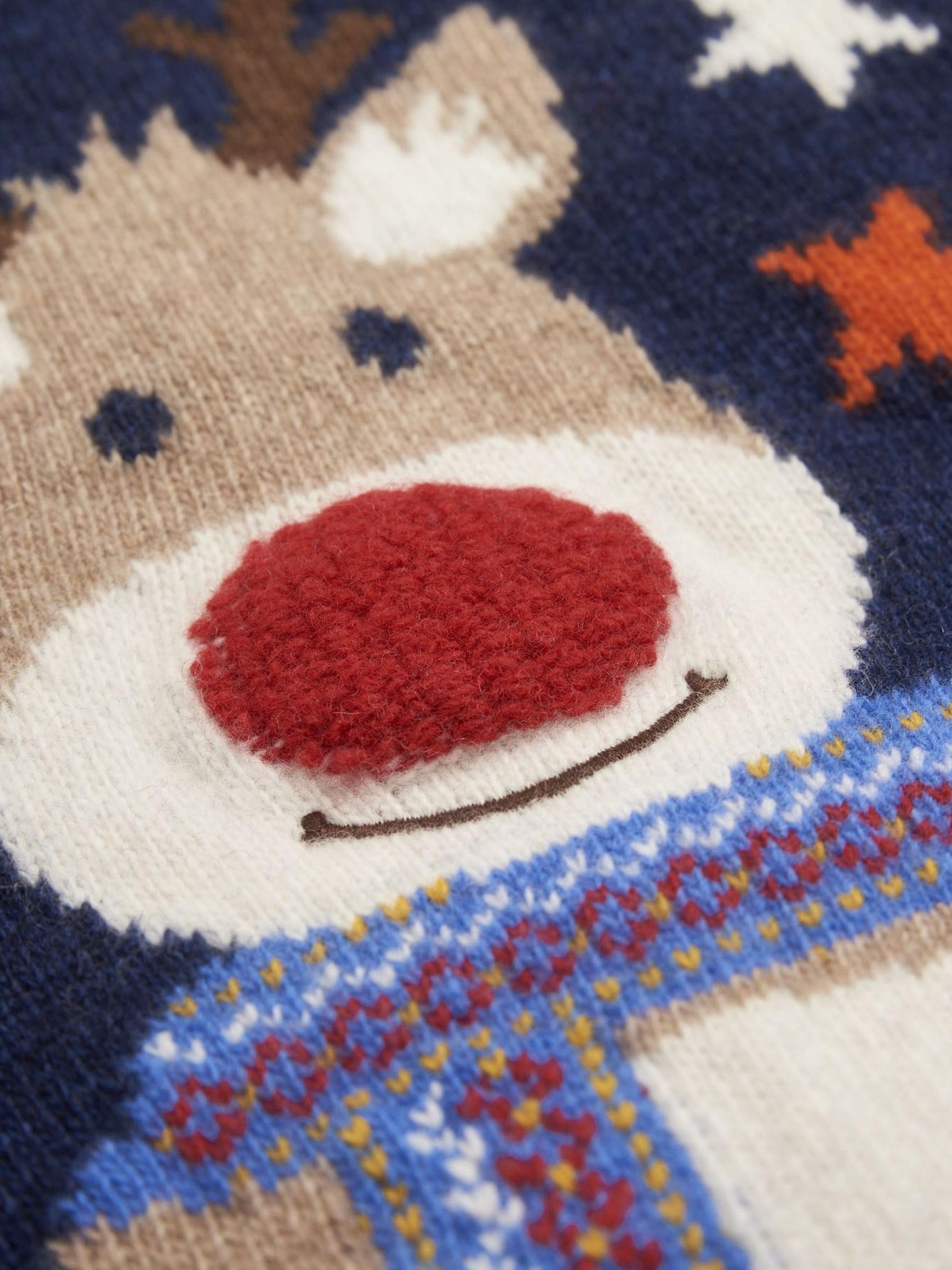 Reindeer Jumper in Navy - Image 2 of 6