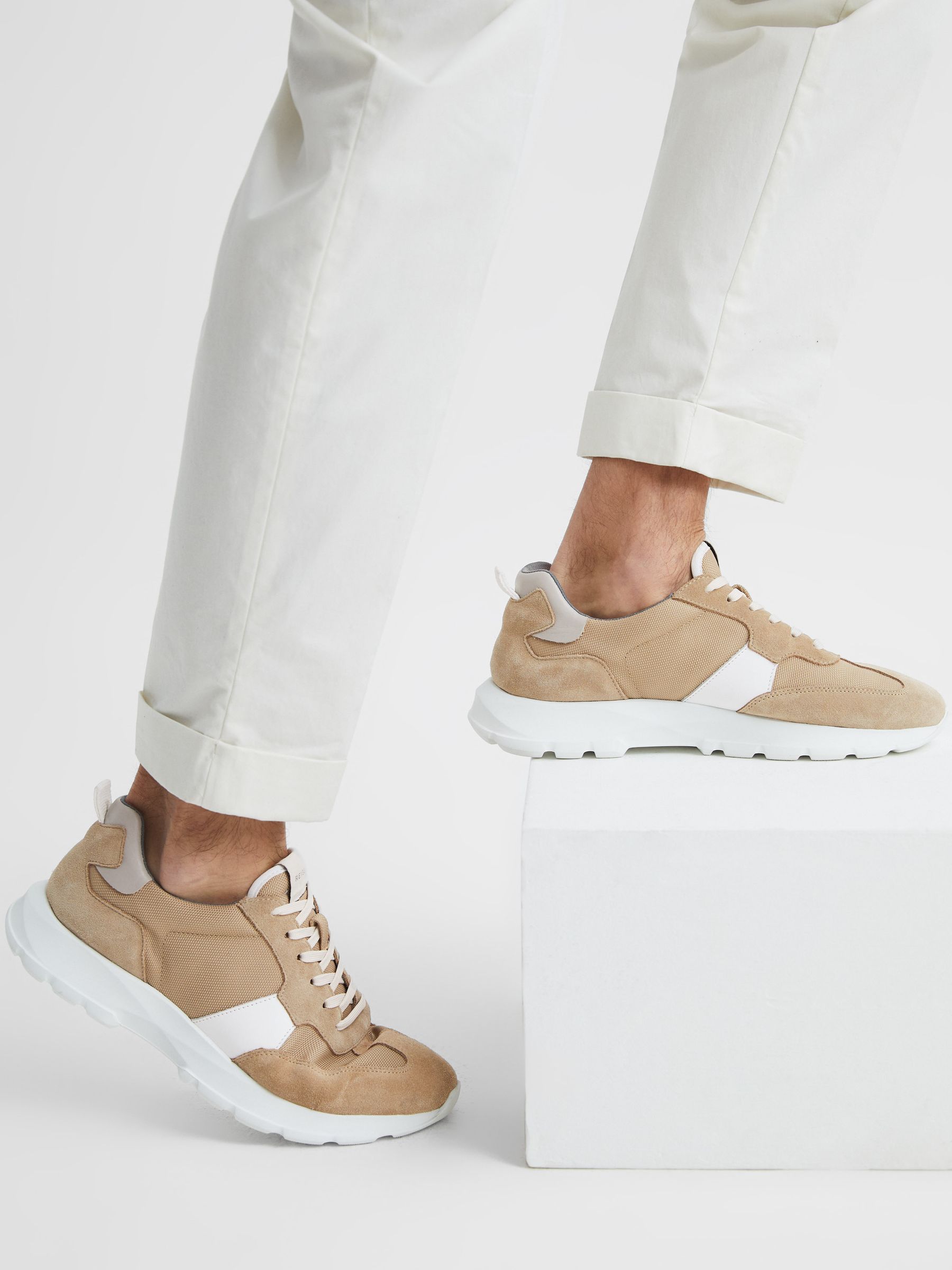 Lite Running Trainers in Sand - Image 3 of 6