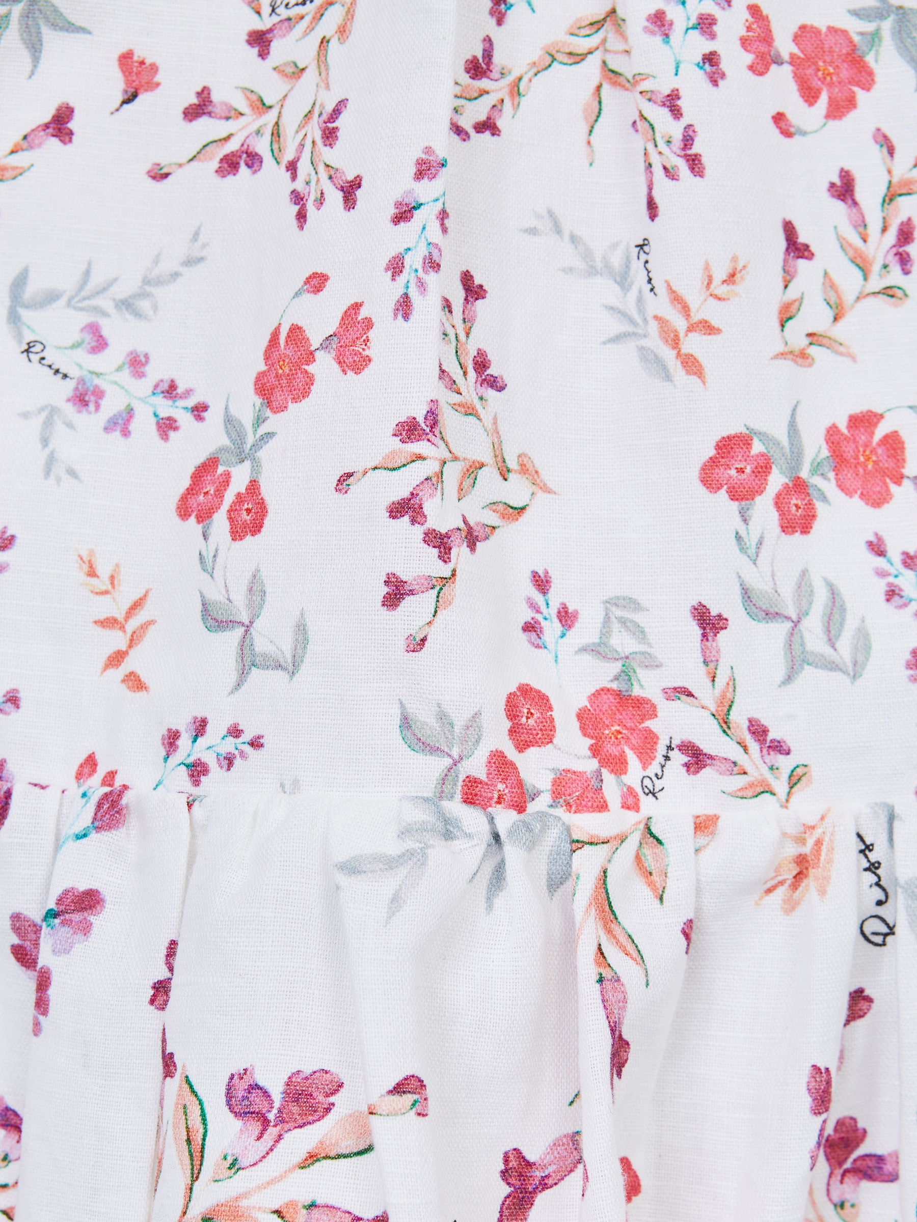 4-9 yrs Print Midi Dress in Multi - Image 7 of 7