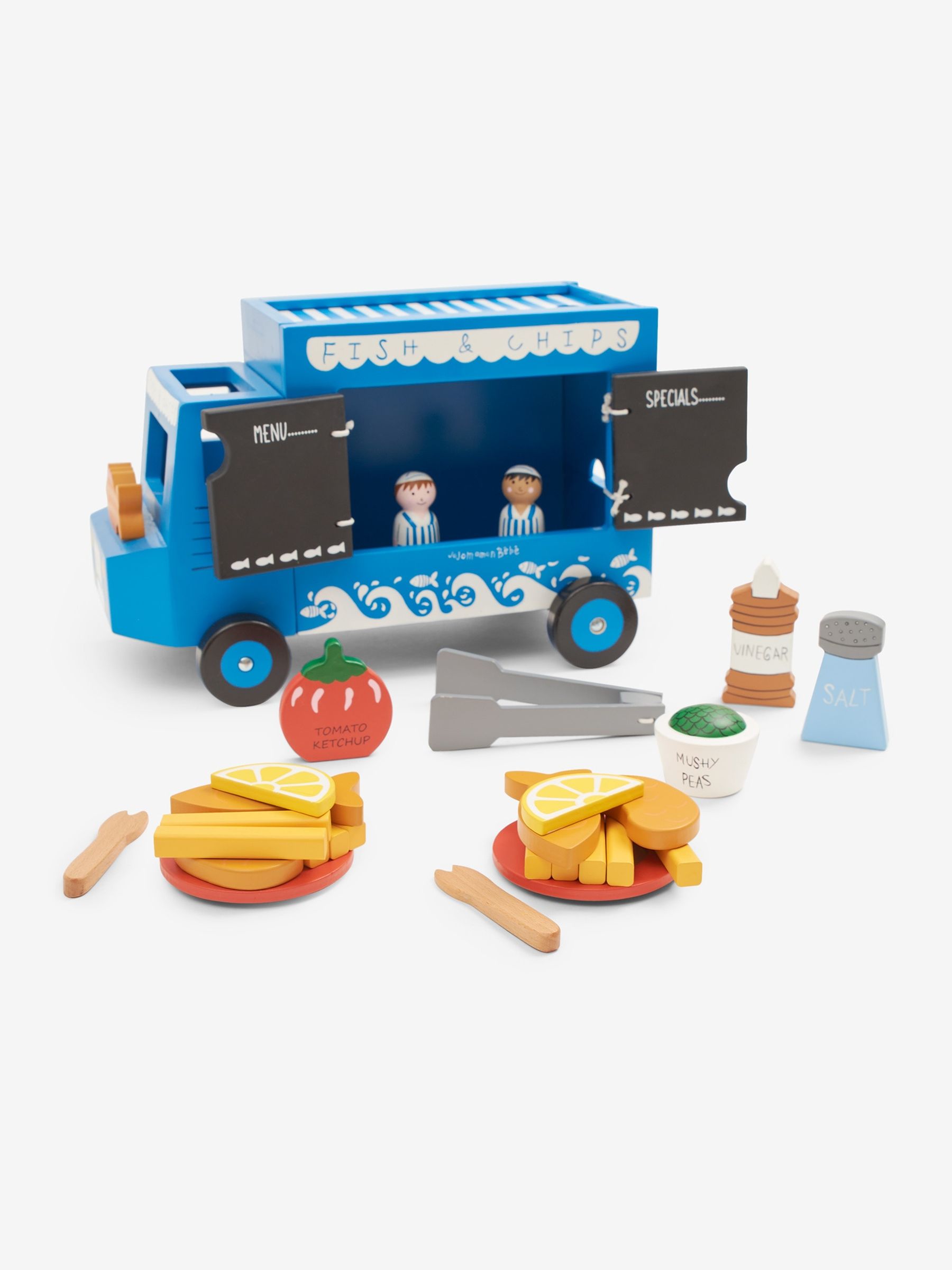 Wooden Fish & Chip Van in Blue - Image 4 of 7