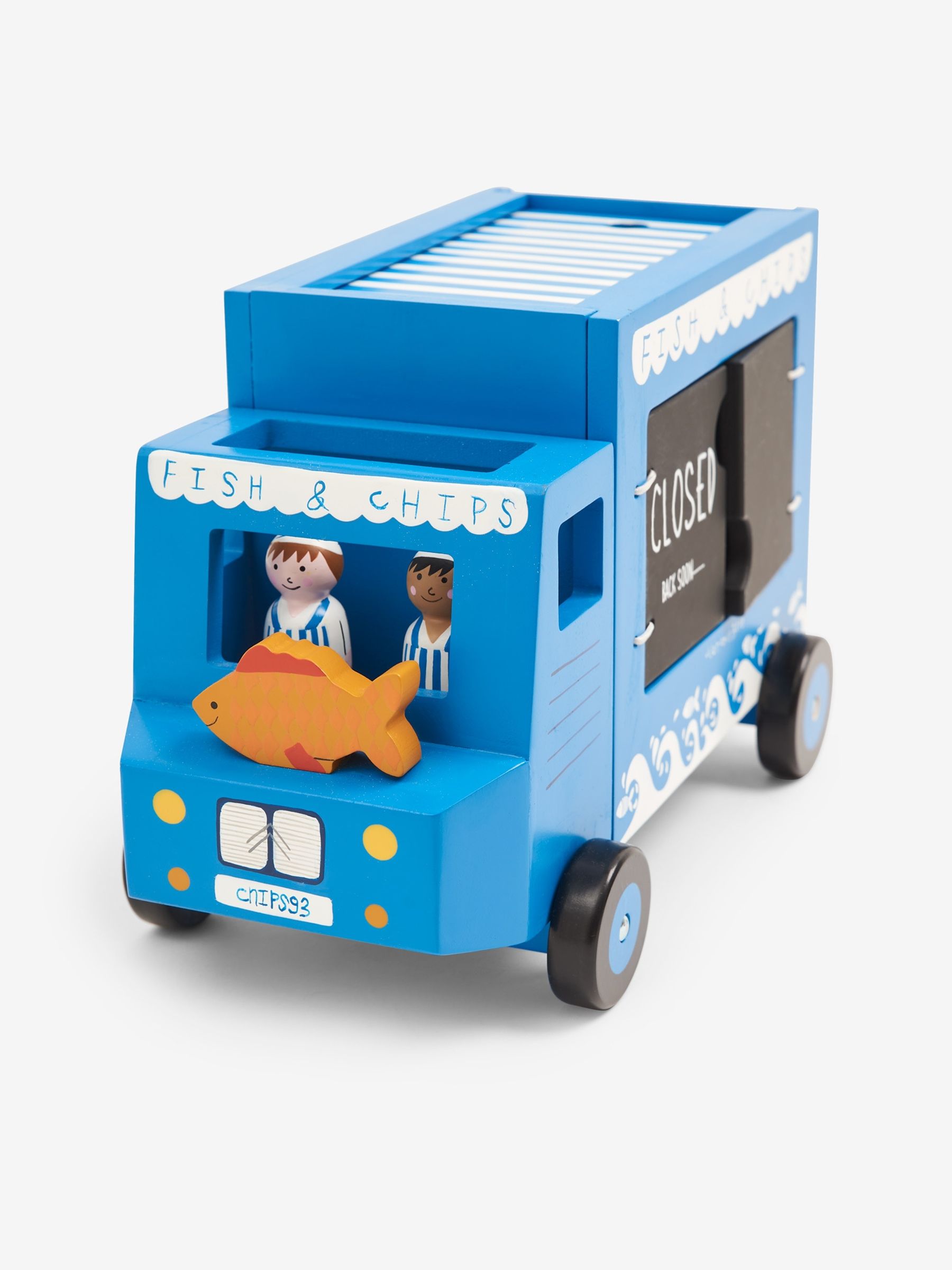 Wooden Fish & Chip Van in Blue - Image 5 of 7