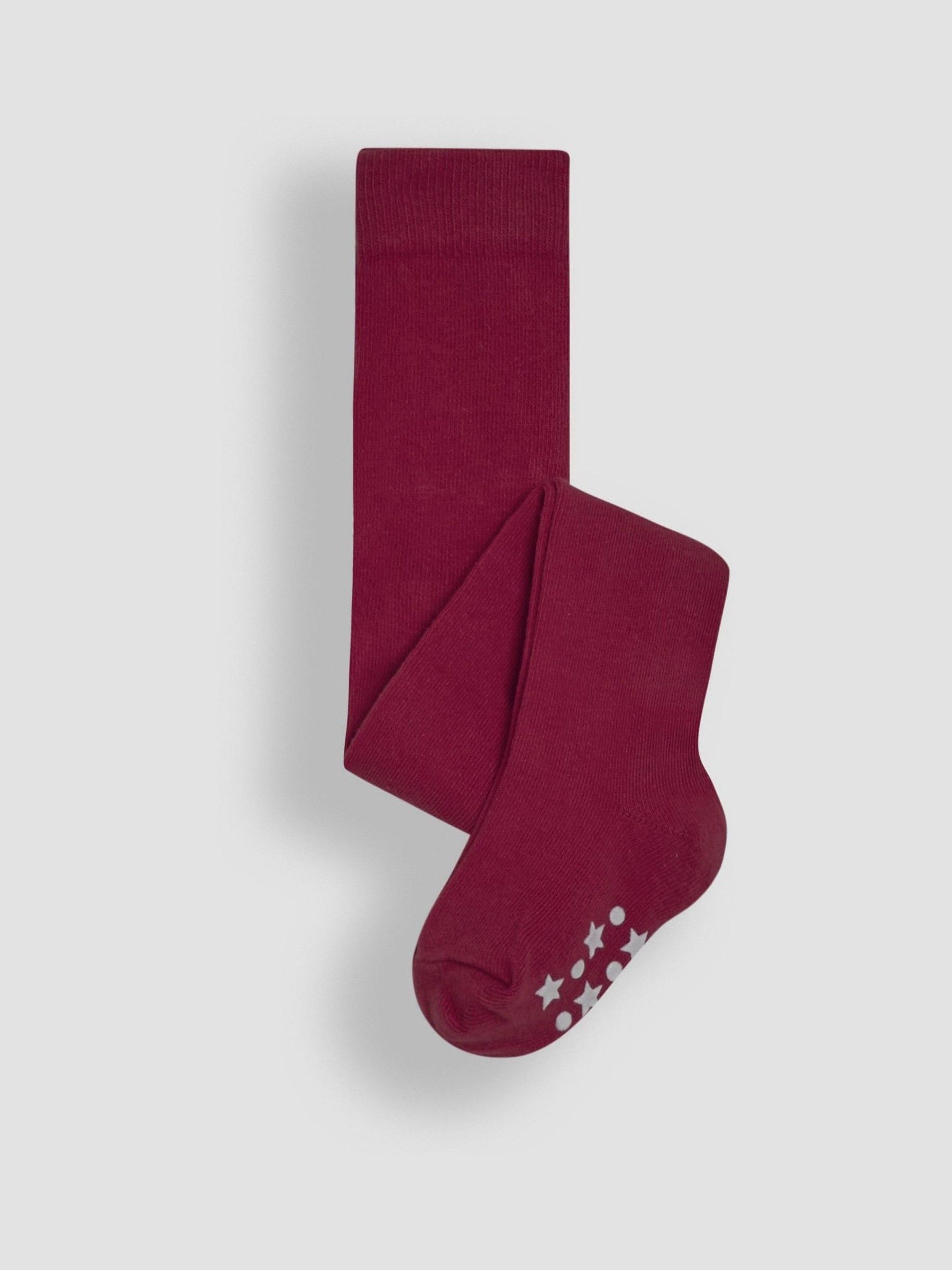 Berry Pink Cotton Rich Plain Tights - Image 1 of 3