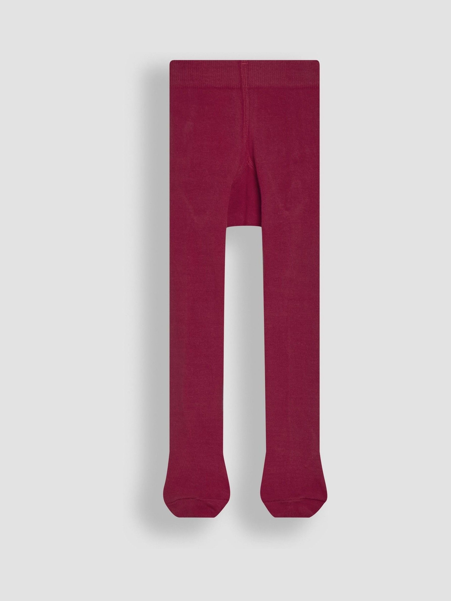 Berry Pink Cotton Rich Plain Tights - Image 2 of 3