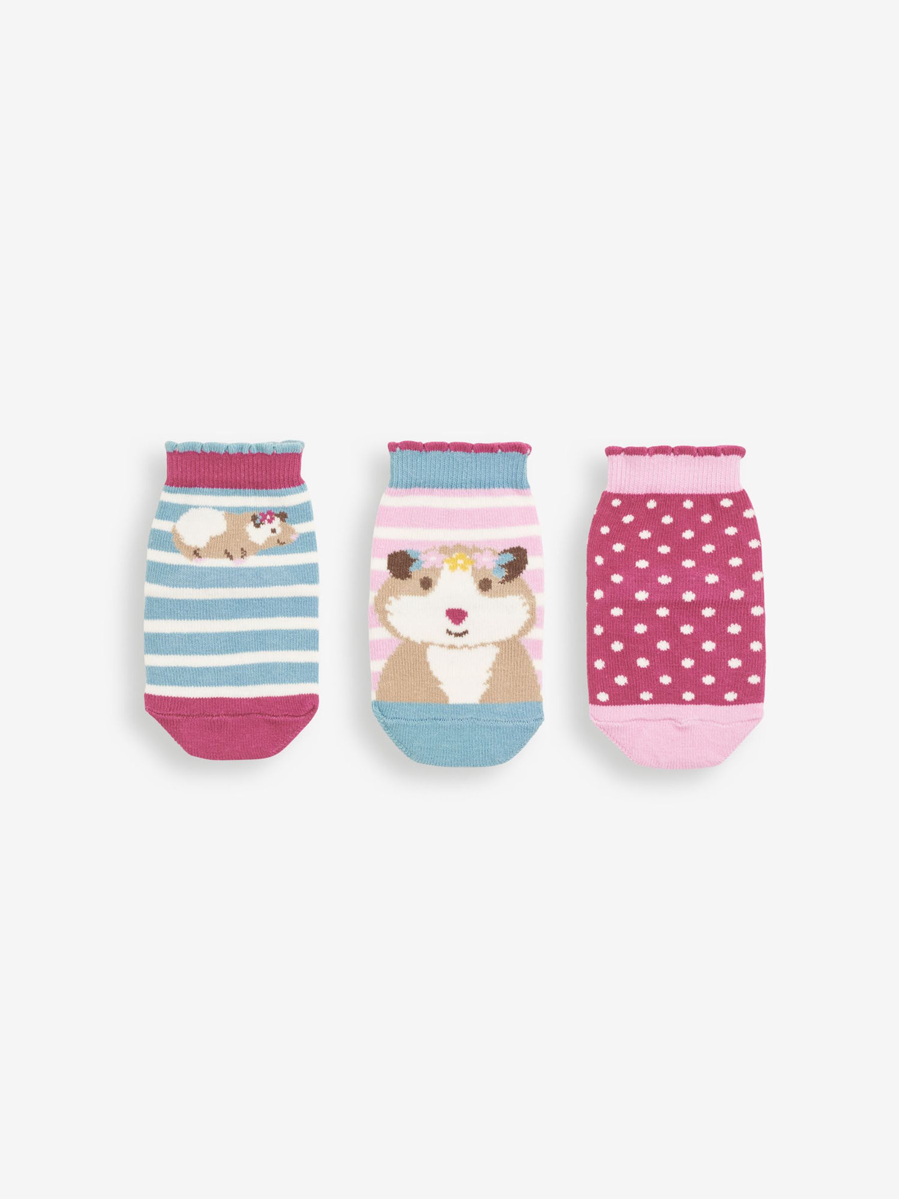 Pink 3-Pack Guinea Pig Socks - Image 1 of 3