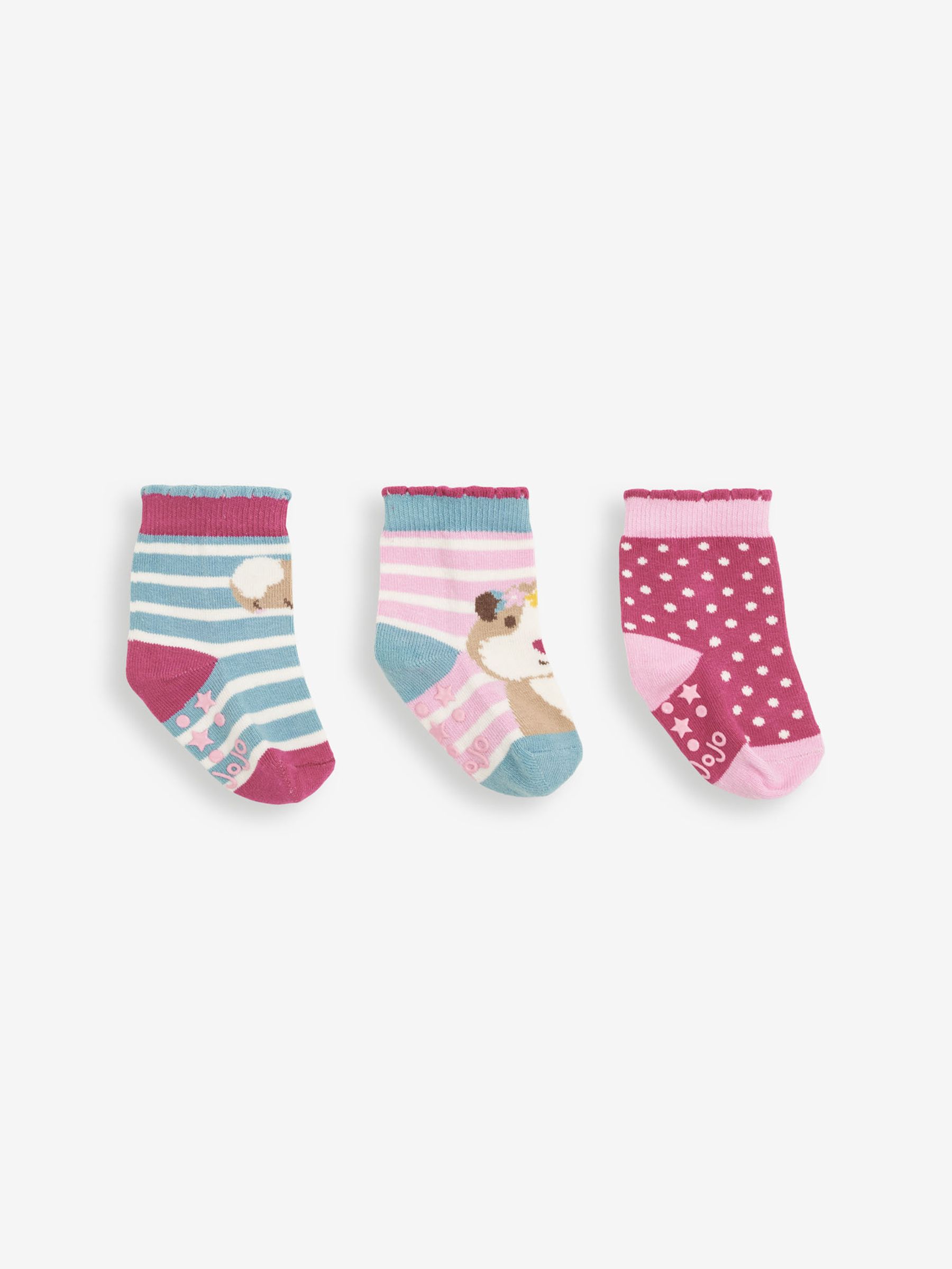 Pink 3-Pack Guinea Pig Socks - Image 3 of 3