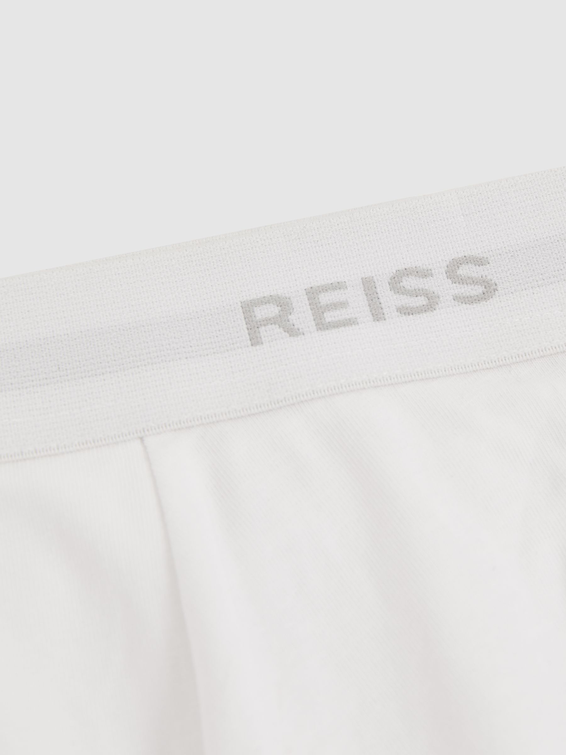 Three Pack of Organic Cotton Blend Boxers in White - Image 4 of 4
