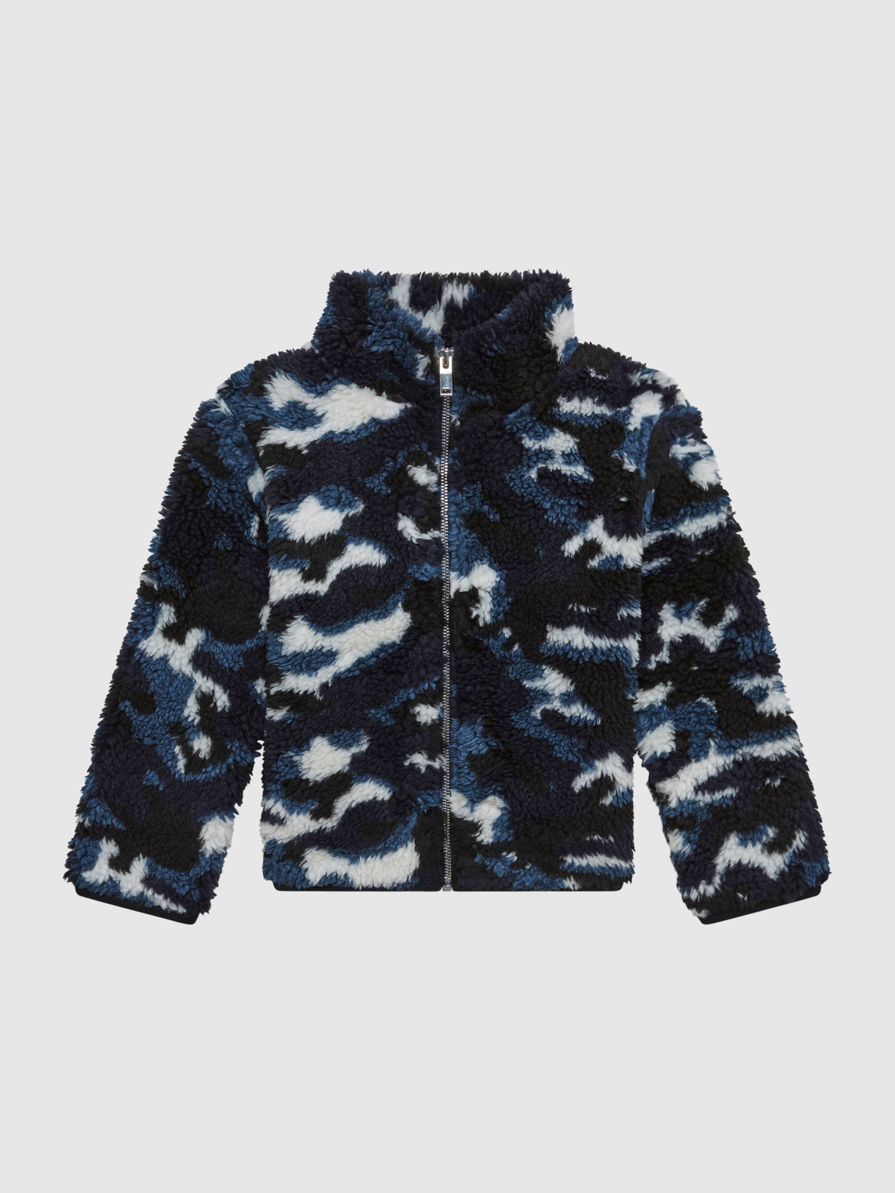 Senior Zip-Front Camouflage Jumper in Blue Camo - Image 2 of 7