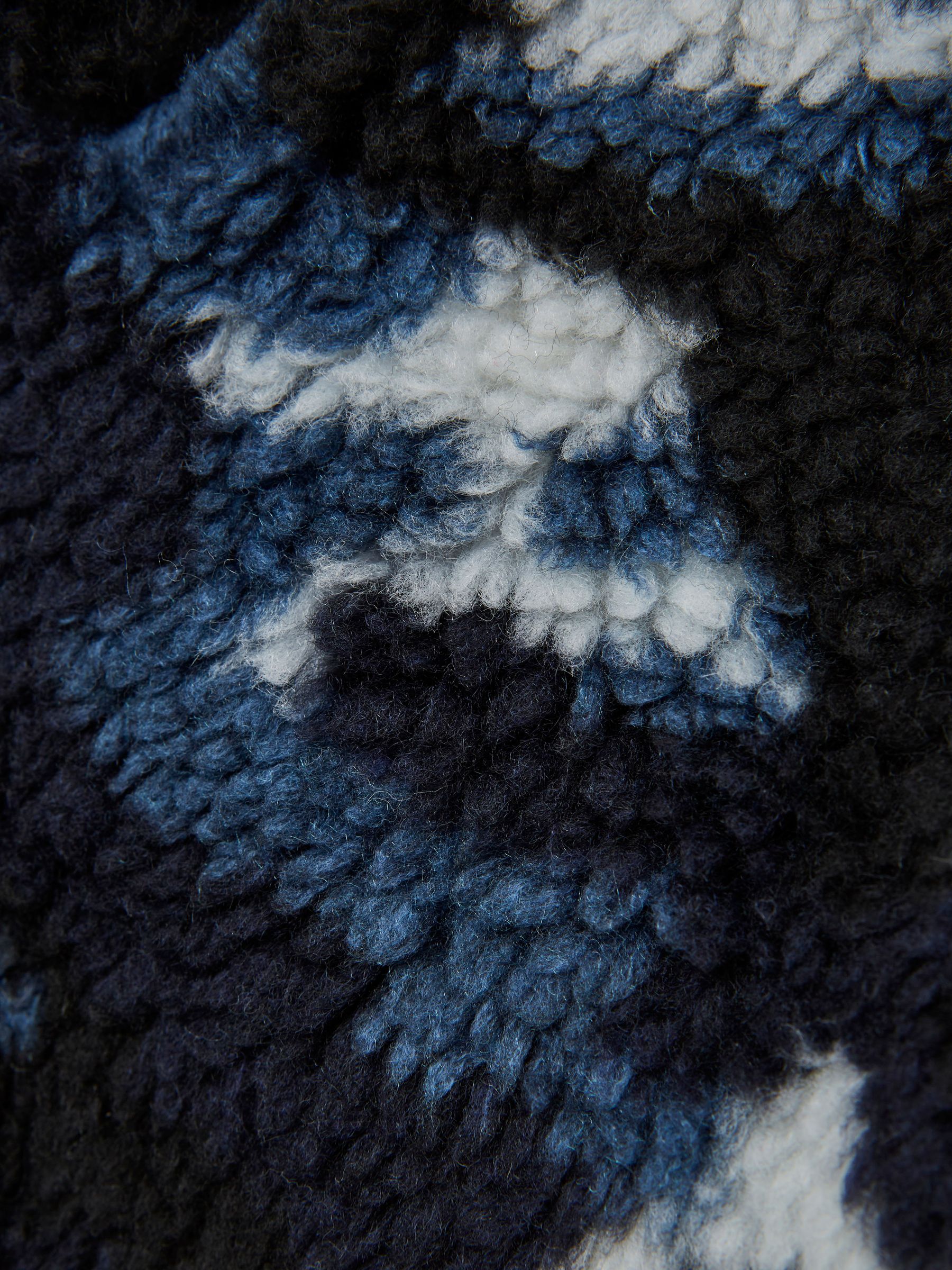 Senior Zip-Front Camouflage Jumper in Blue Camo - Image 7 of 7