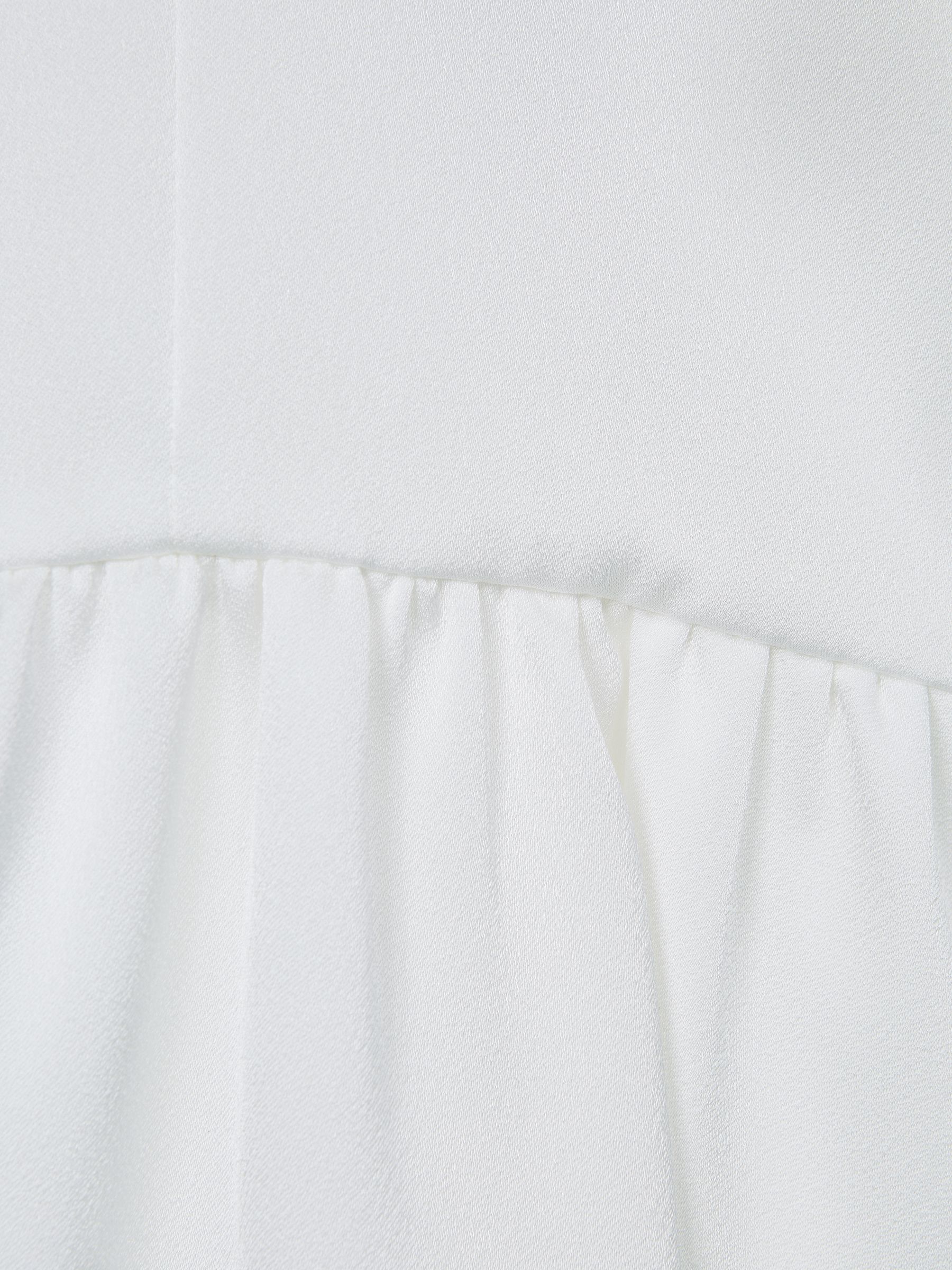 9-12 yrs Satin Midi Dress in Ivory - Image 6 of 6