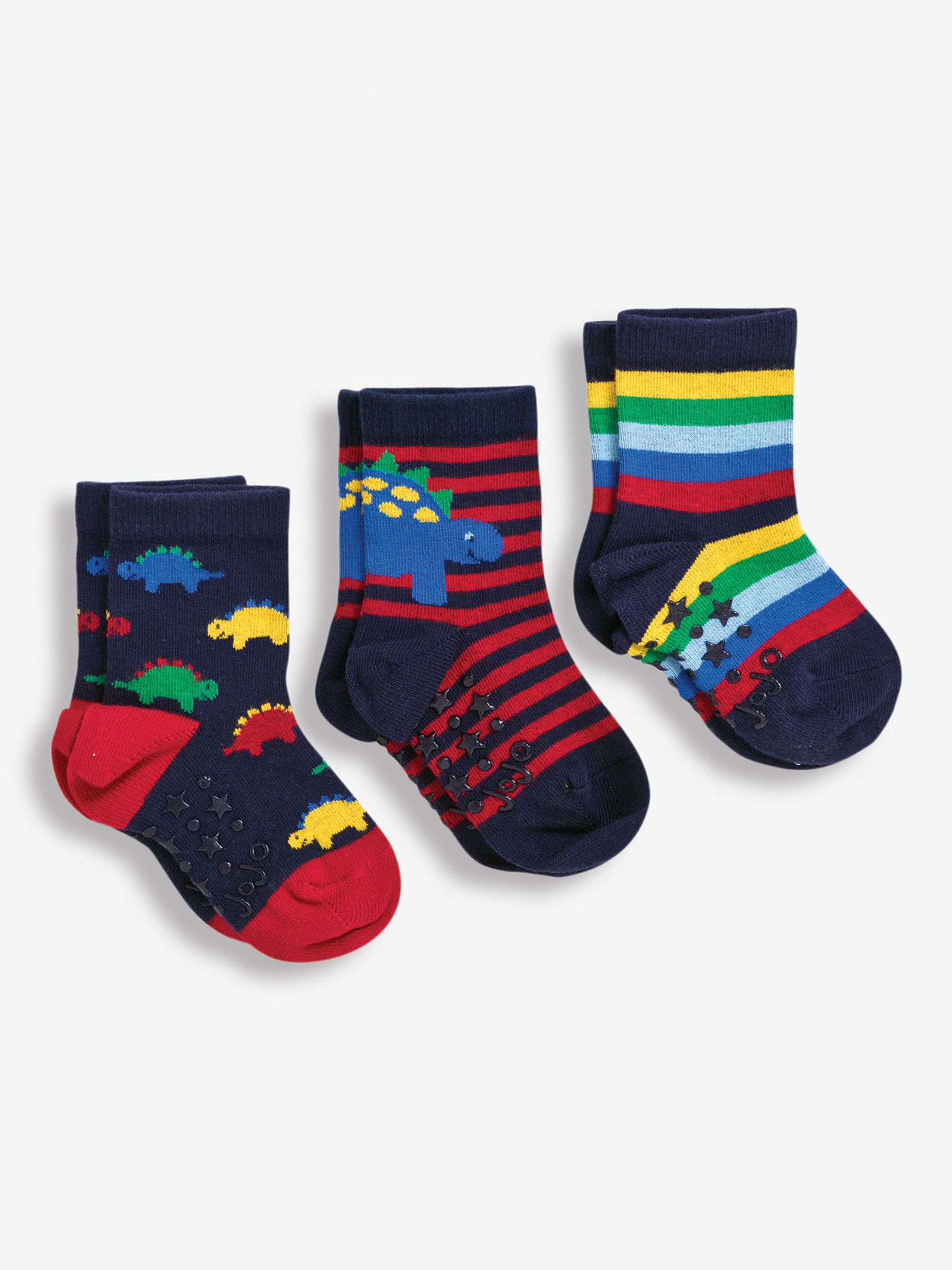Navy 3-Pack Dino Socks - Image 1 of 1