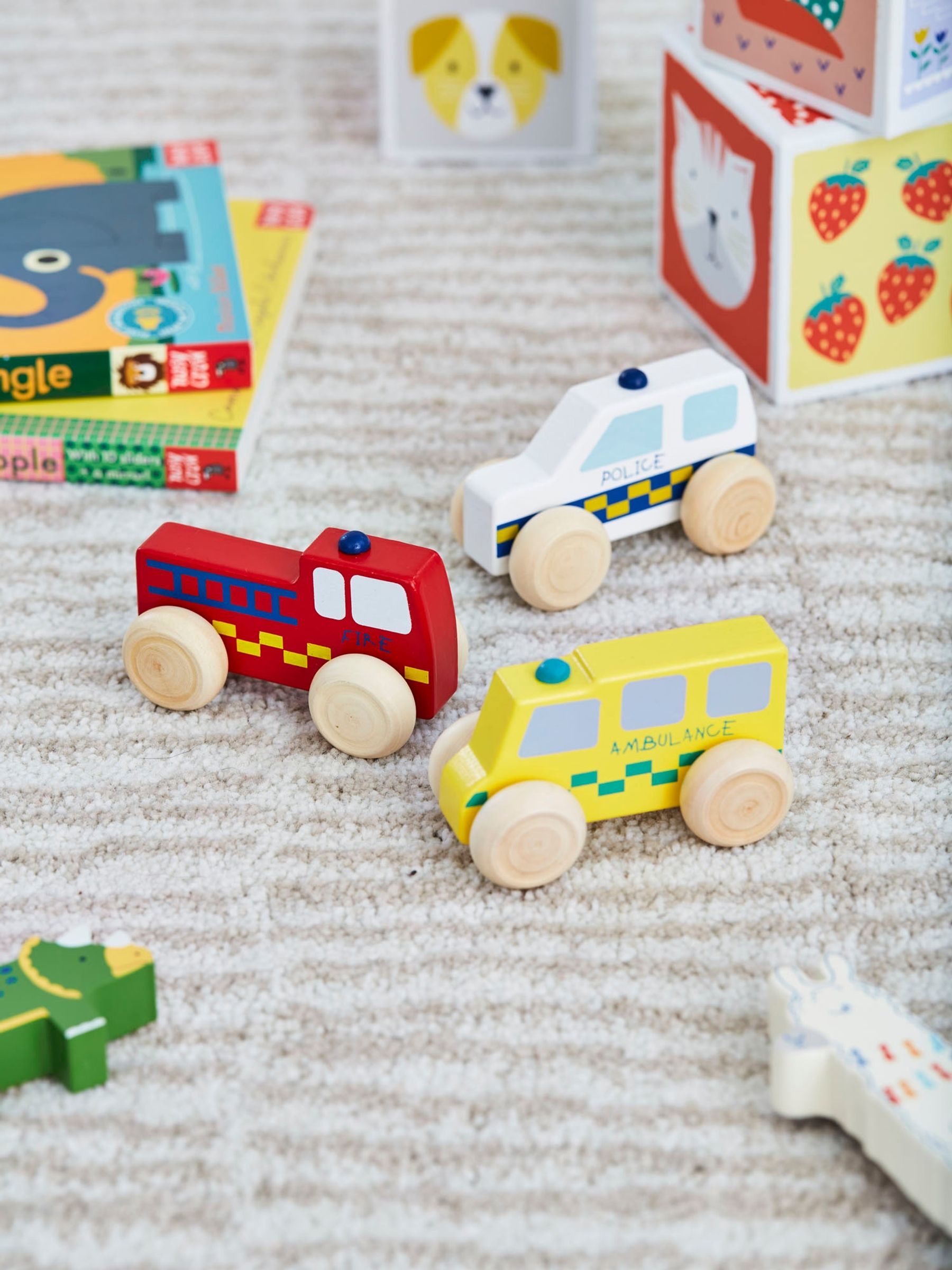 Wooden Emergency Vehicles Set - Image 5 of 9