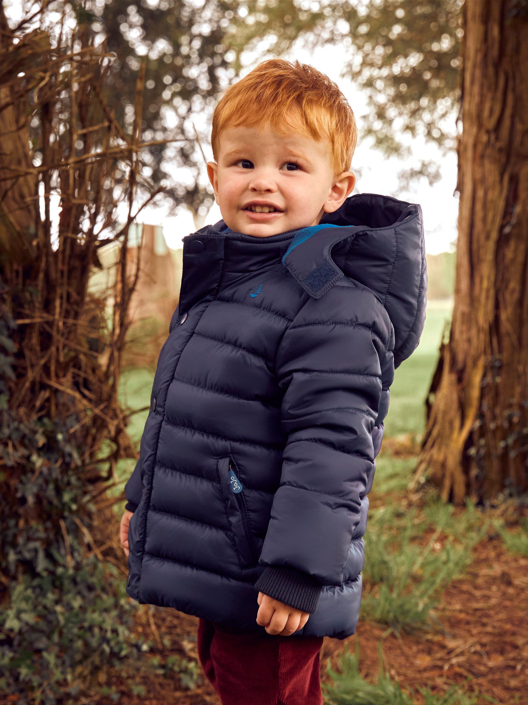 Navy Blue Character Puffer Jacket - Image 1 of 7