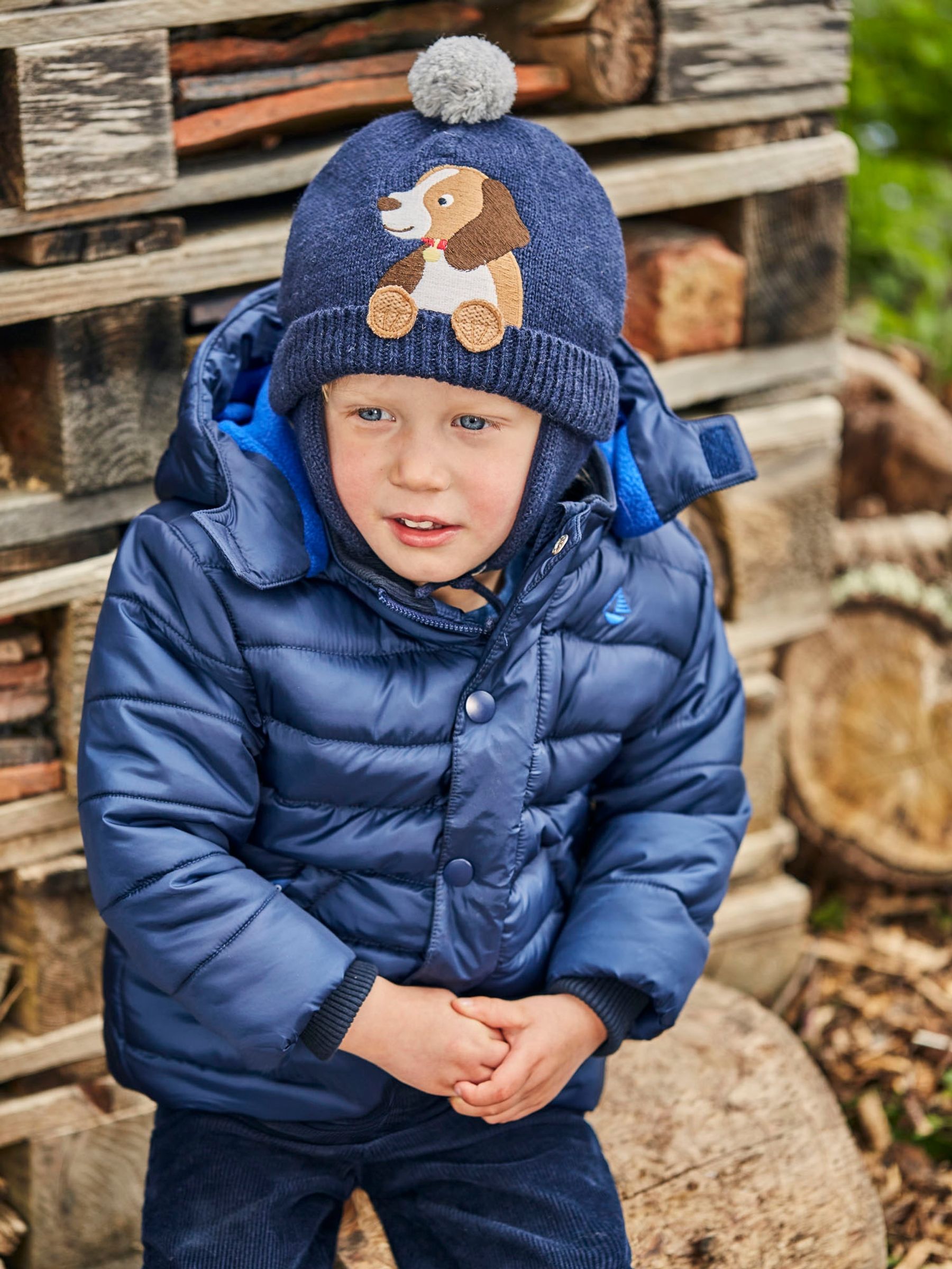 Navy Blue Character Puffer Jacket - Image 4 of 7