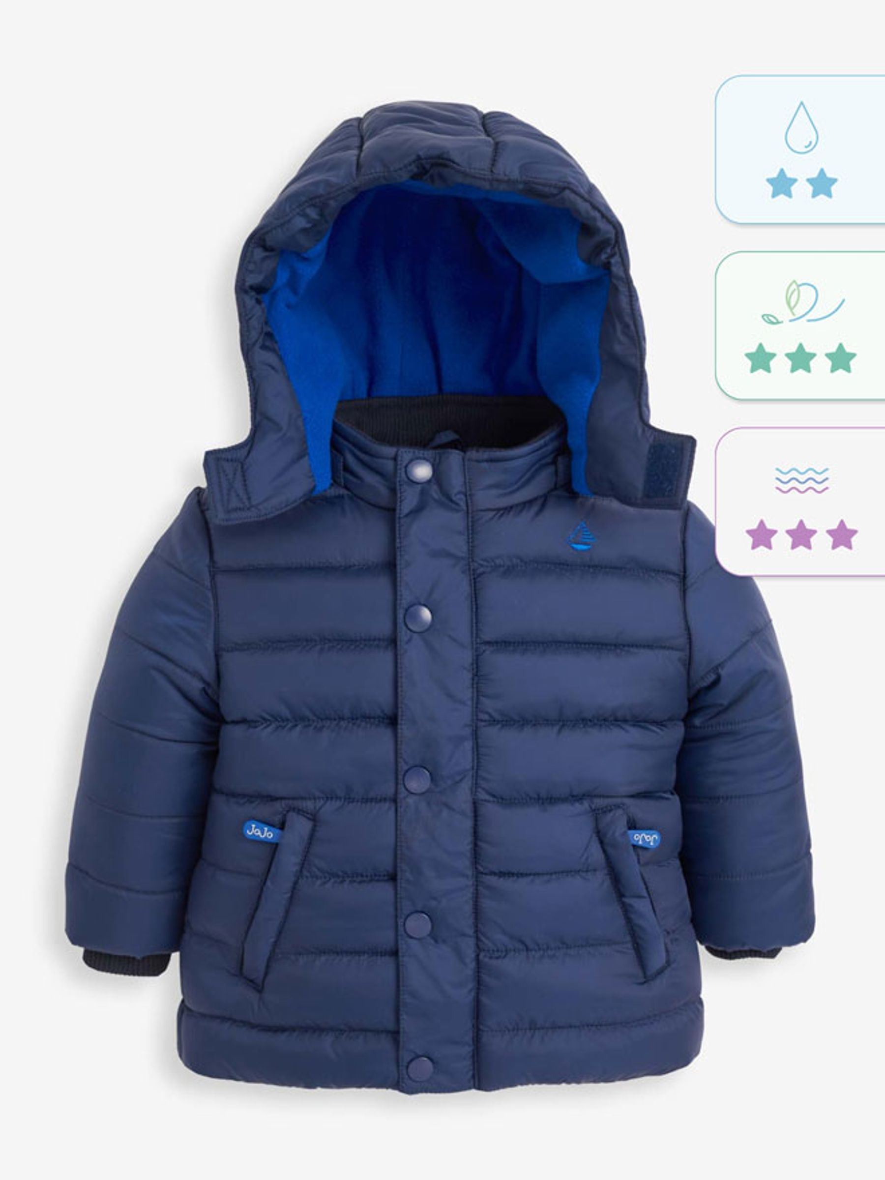 Navy Blue Character Puffer Jacket - Image 5 of 7