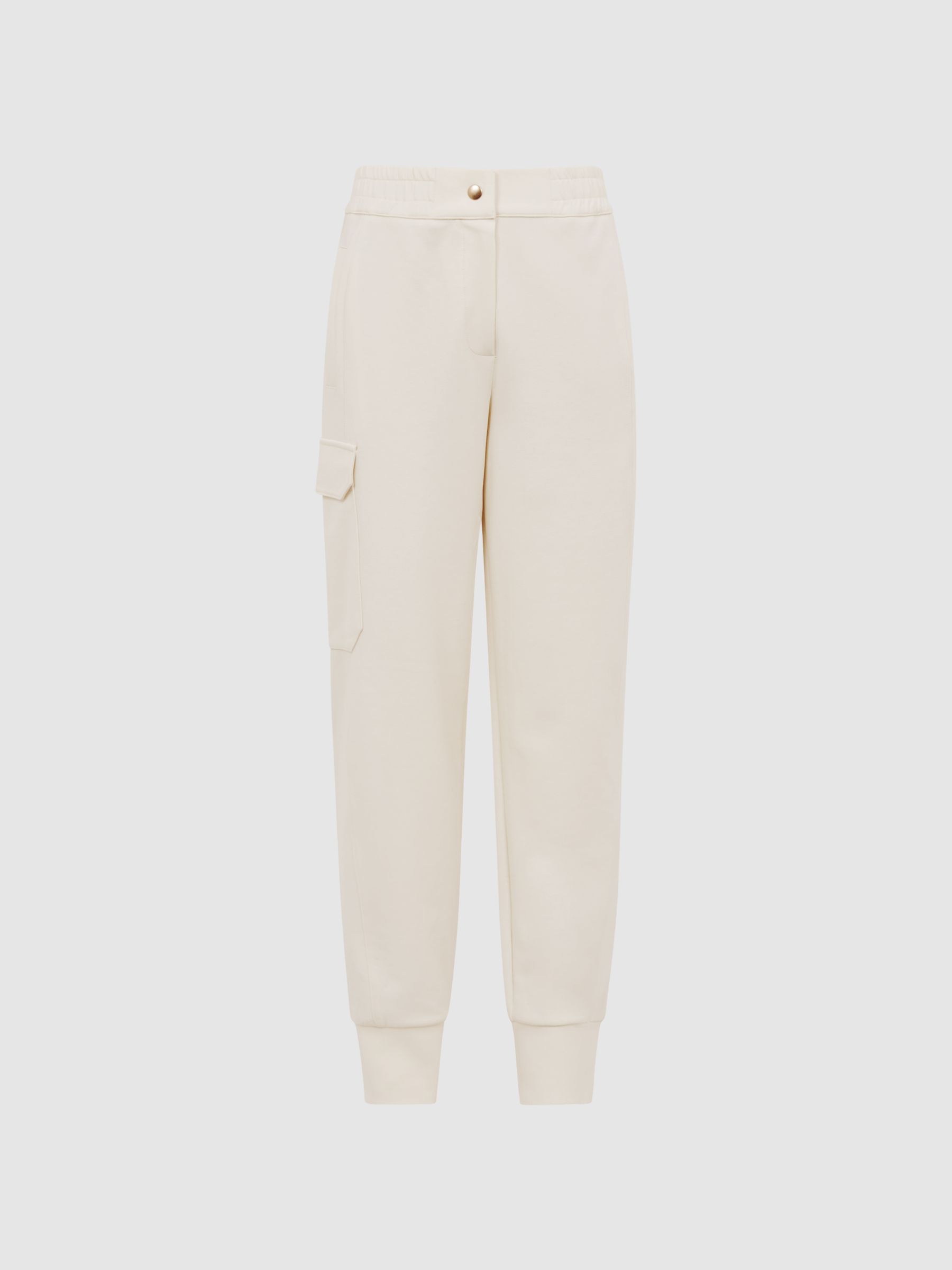 Technical Joggers in Cream - Image 2 of 7