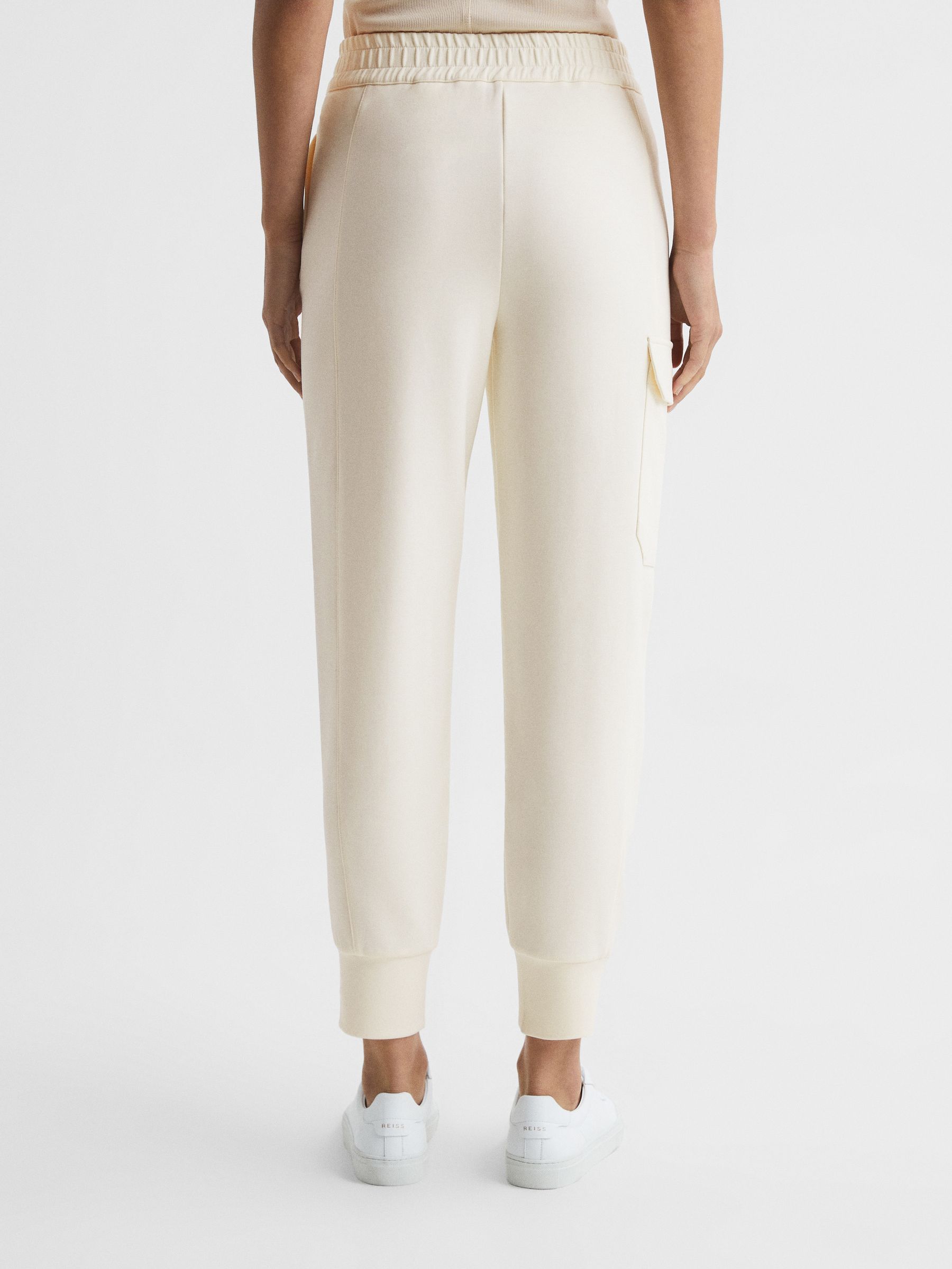 Technical Joggers in Cream - Image 5 of 7