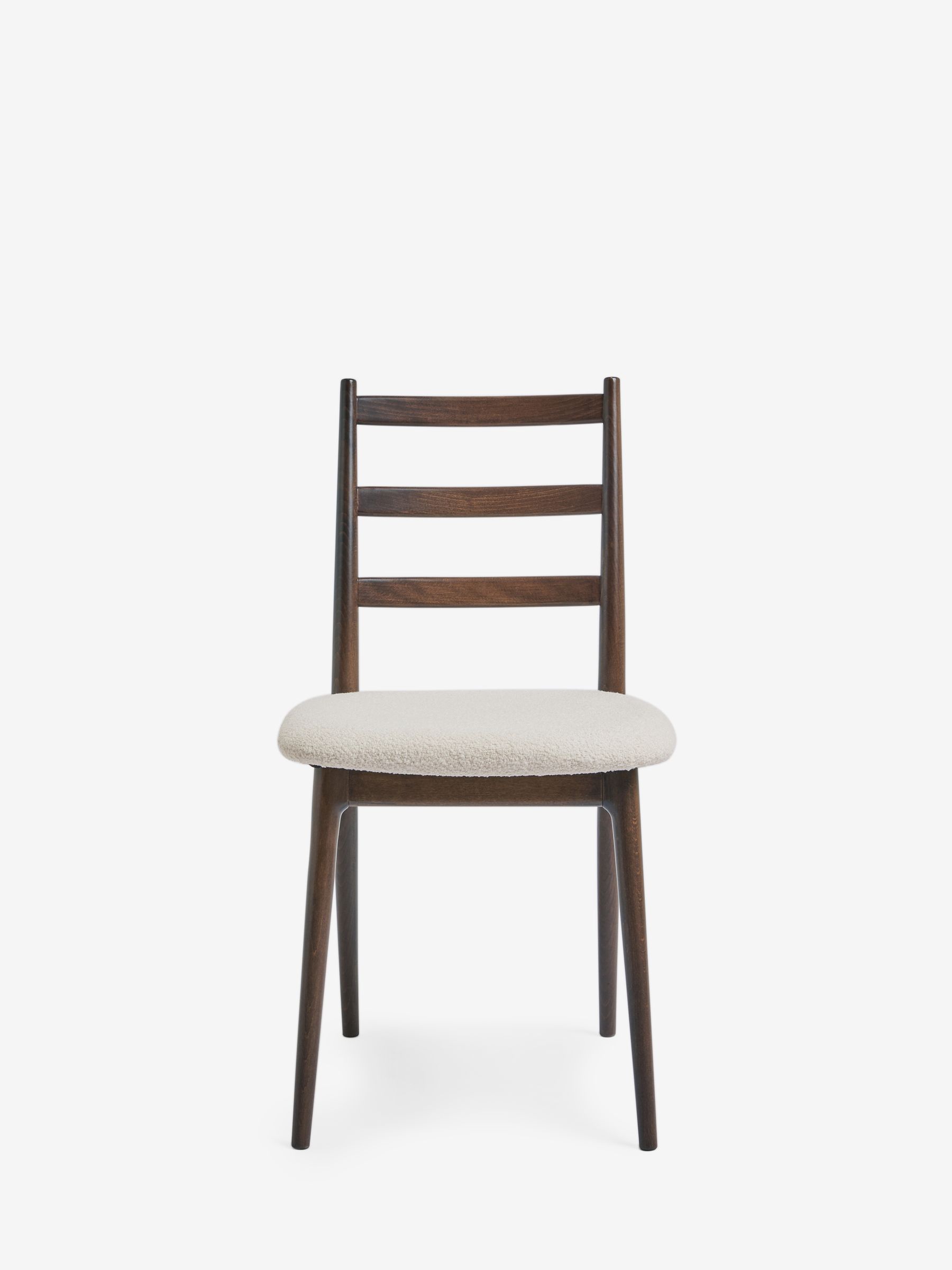 Jasper Conran London Set of 2 Chenille Natural Highbury Dining Chairs - Image 2 of 6