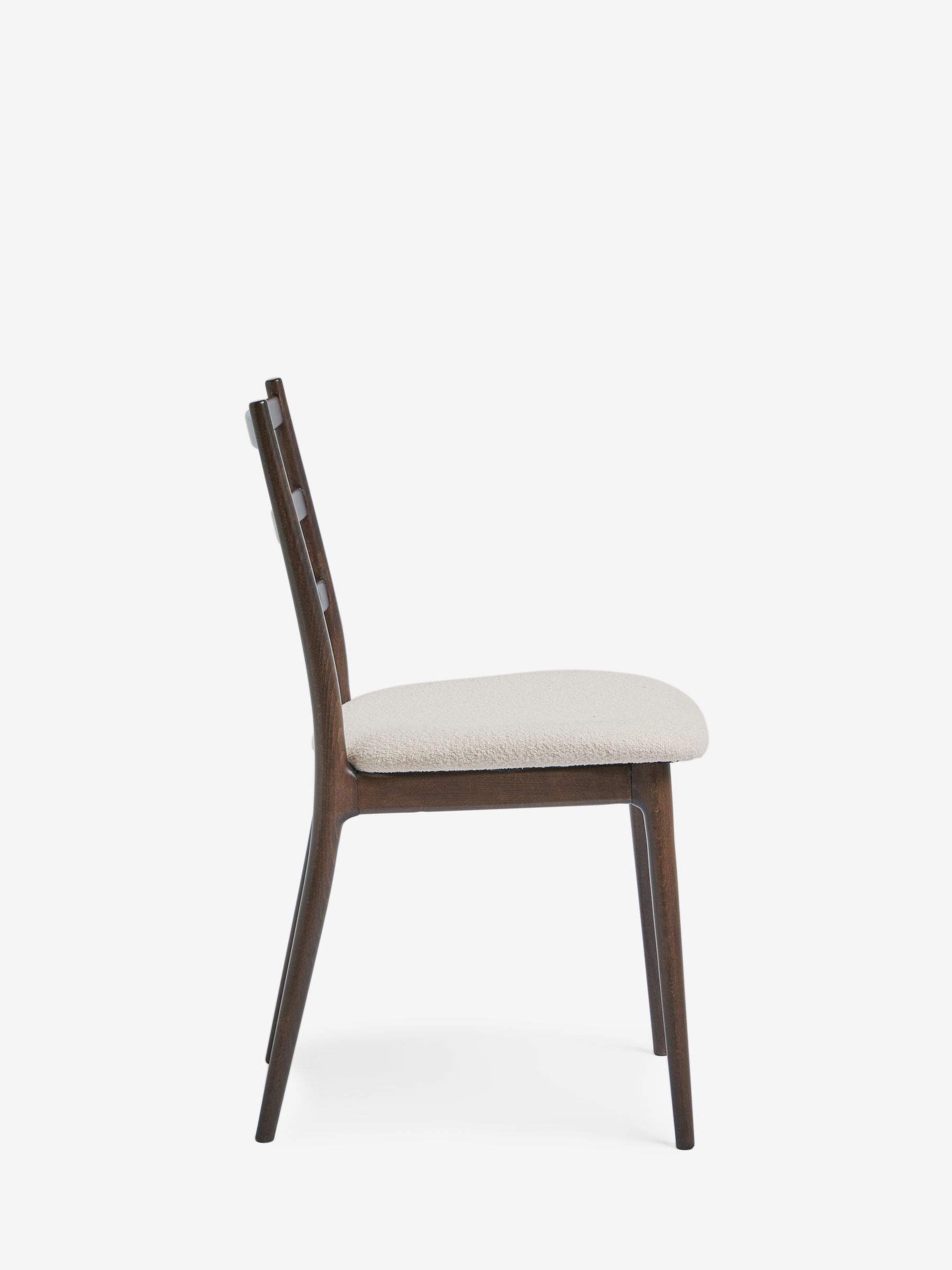 Jasper Conran London Set of 2 Chenille Natural Highbury Dining Chairs - Image 4 of 6
