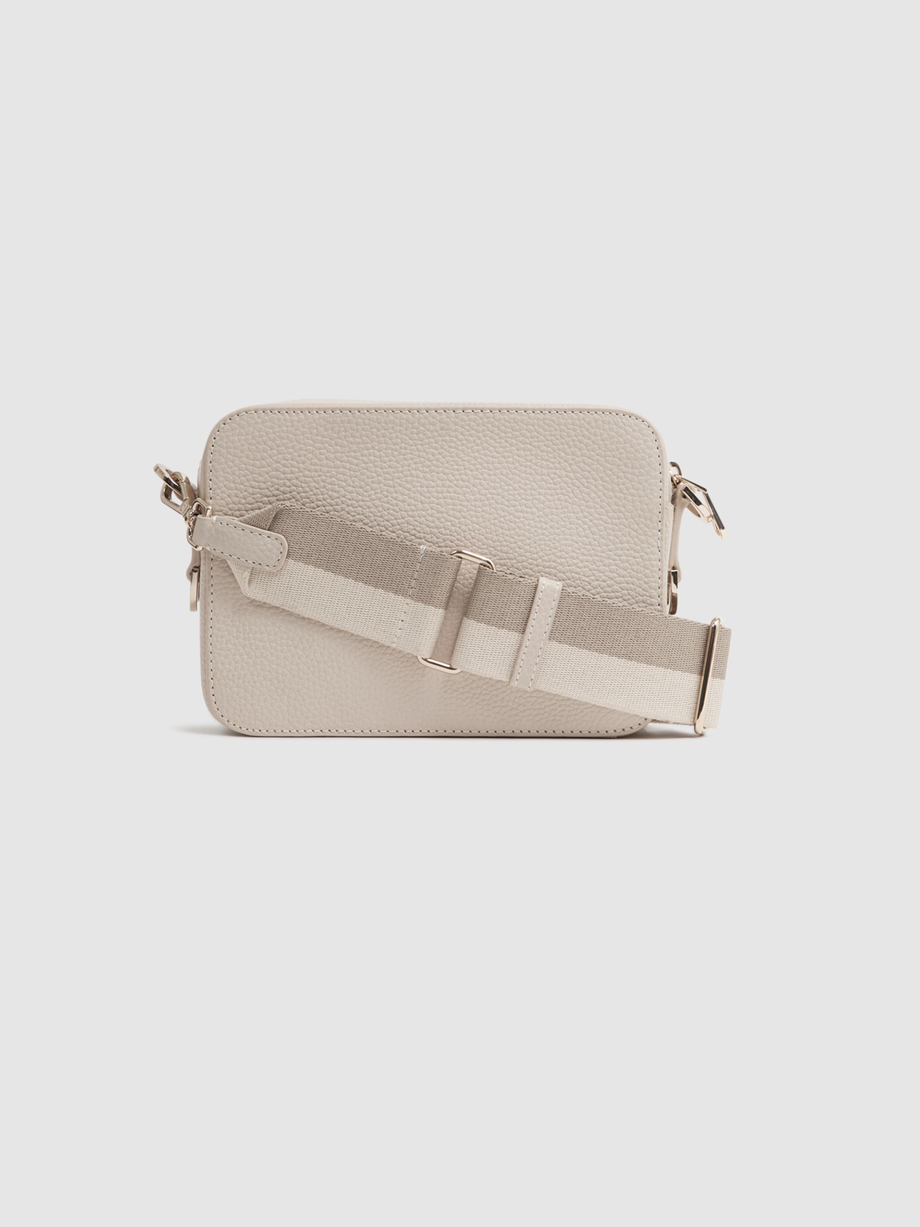 Leather Cross-Body Camera Bag in Off White - Image 4 of 5