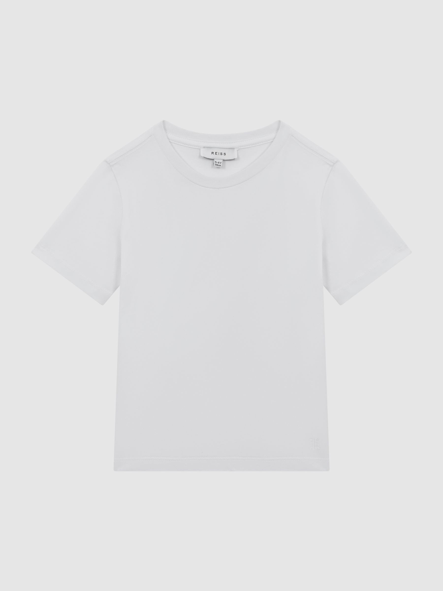 3-9 yrs Crew Neck T-Shirt in White - Image 2 of 7