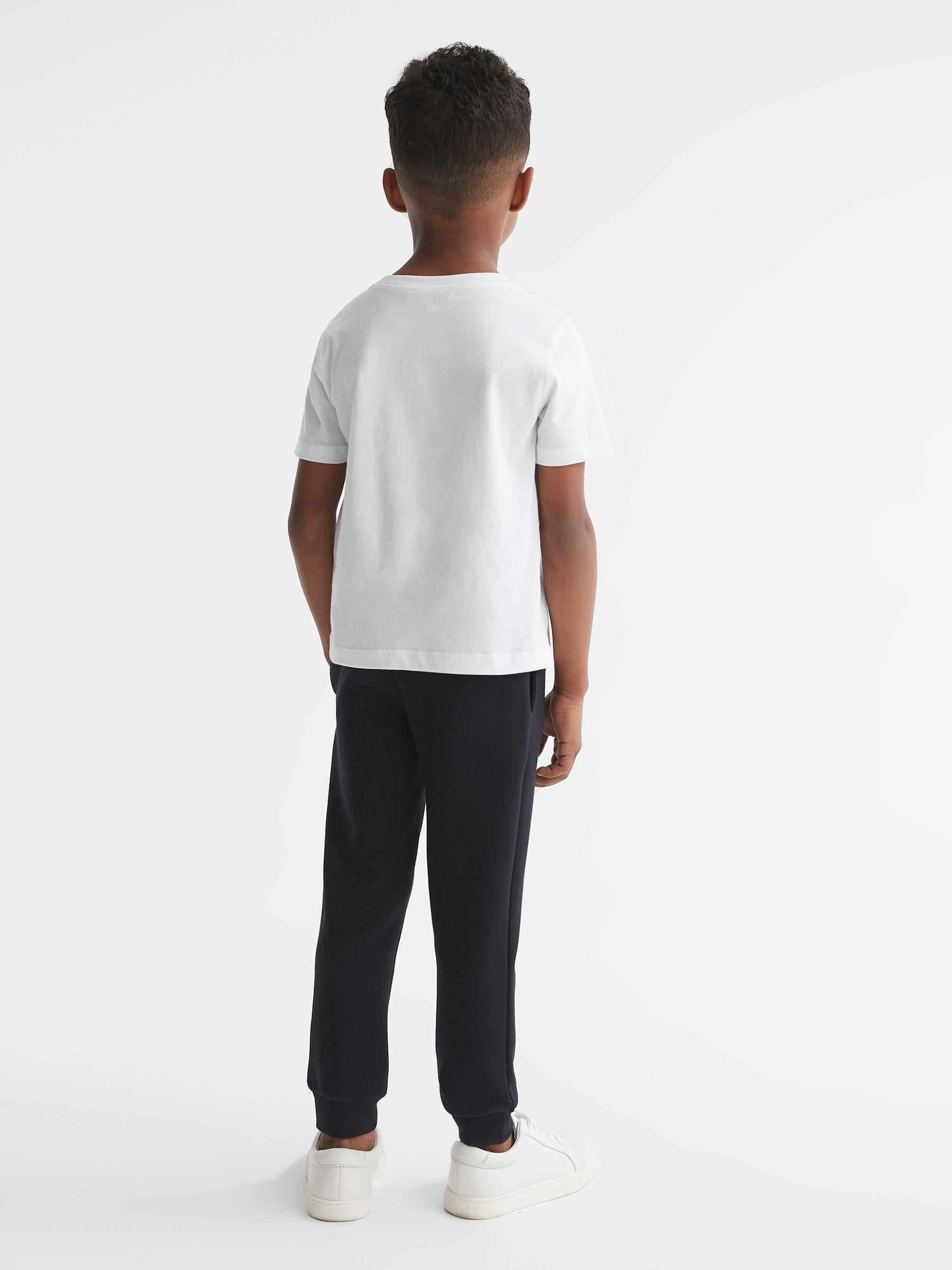 3-9 yrs Crew Neck T-Shirt in White - Image 5 of 7