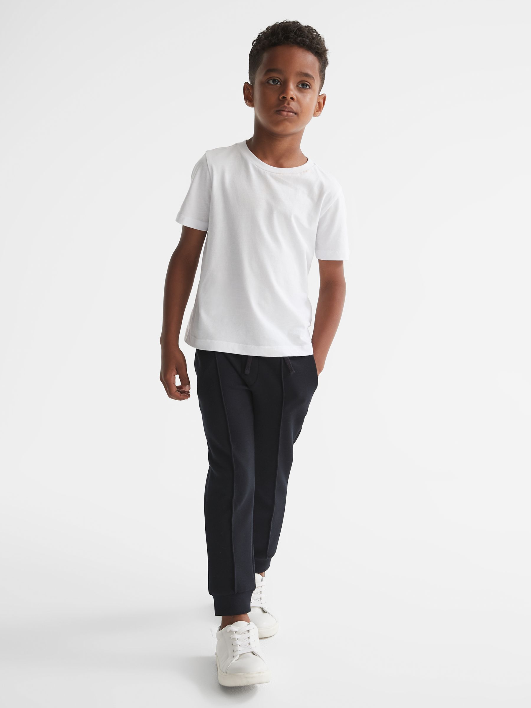 3-9 yrs Crew Neck T-Shirt in White - Image 6 of 7