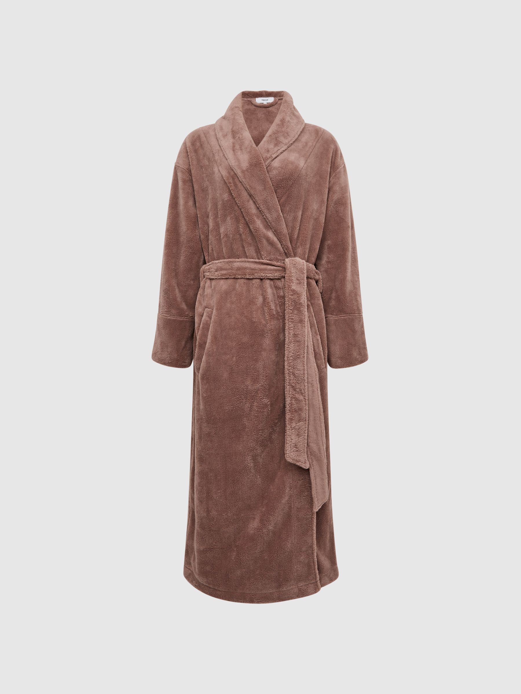 Fluffy Bath Robe in Mink - Image 2 of 7