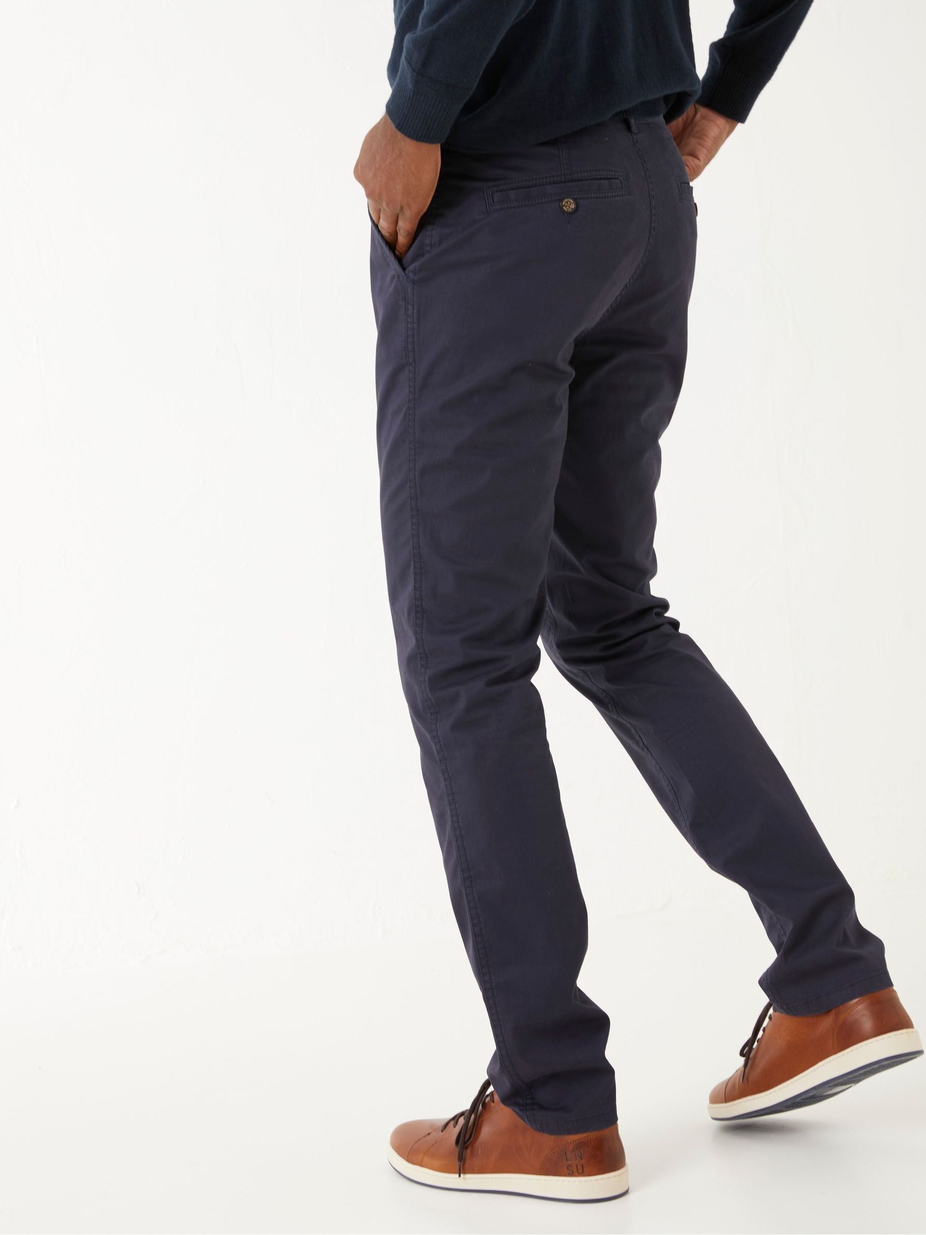 Blue Slim Stretch Chinos - Image 2 of 4