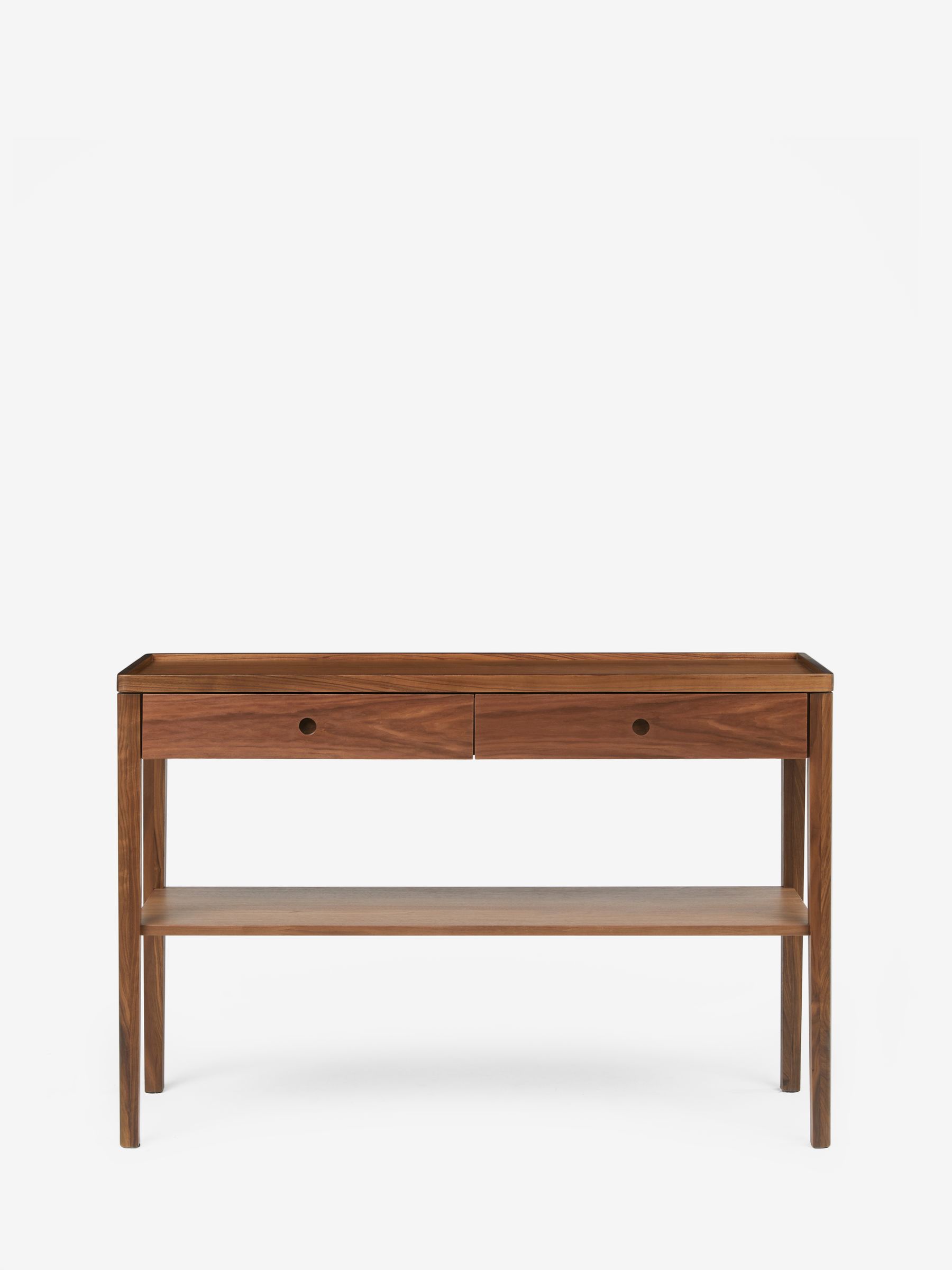 Jasper Conran London Brown Belgrave Walnut Console Table Made