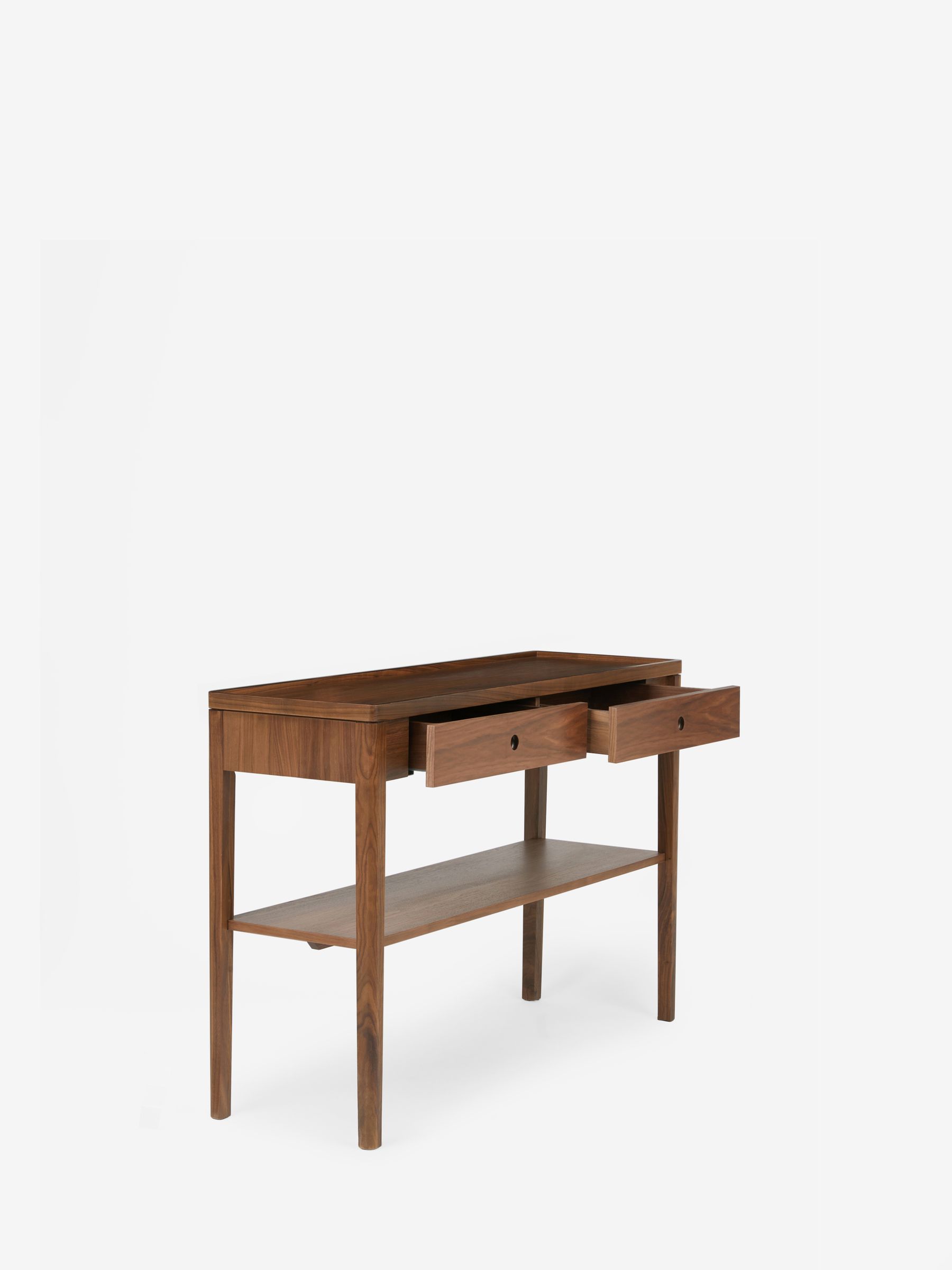 Jasper Conran London Brown Belgrave Walnut Console Table - Image 4 of 9