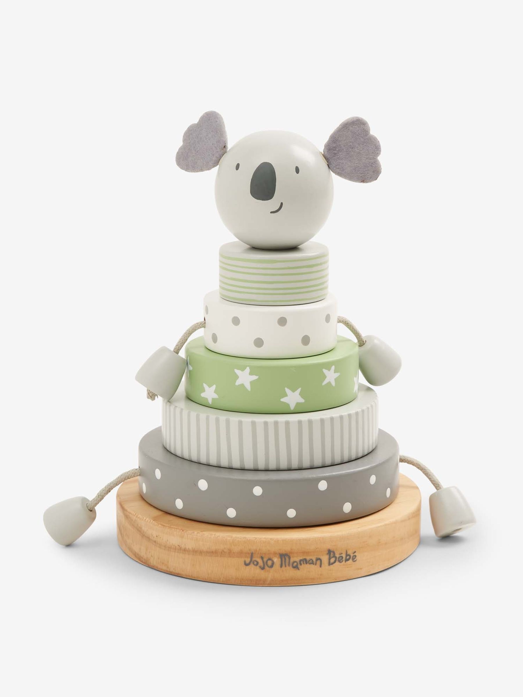 Grey Koala Wooden Stacker - Image 1 of 2