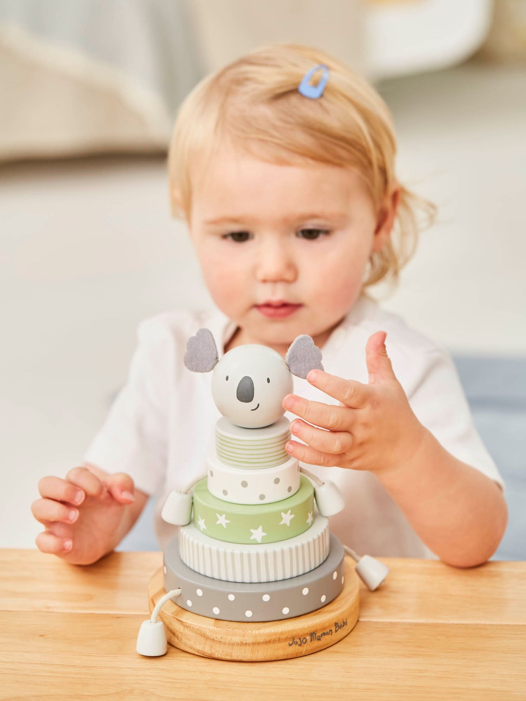 Grey Koala Wooden Stacker - Image 2 of 2