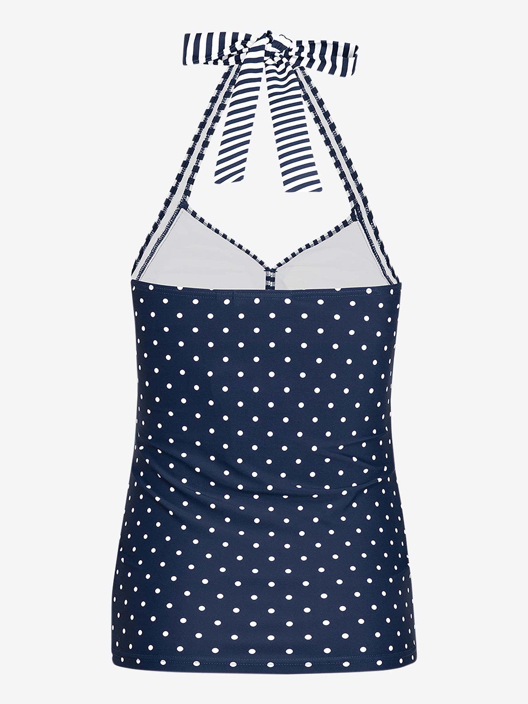 Navy Spot Maternity Tankini Set - Image 4 of 5