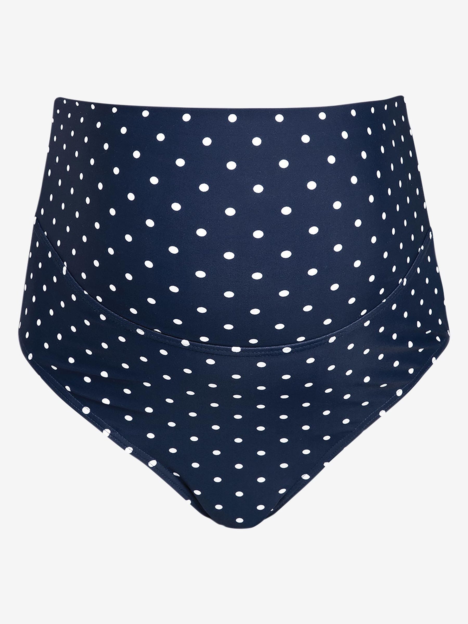 Navy Spot Maternity Tankini Set - Image 5 of 5