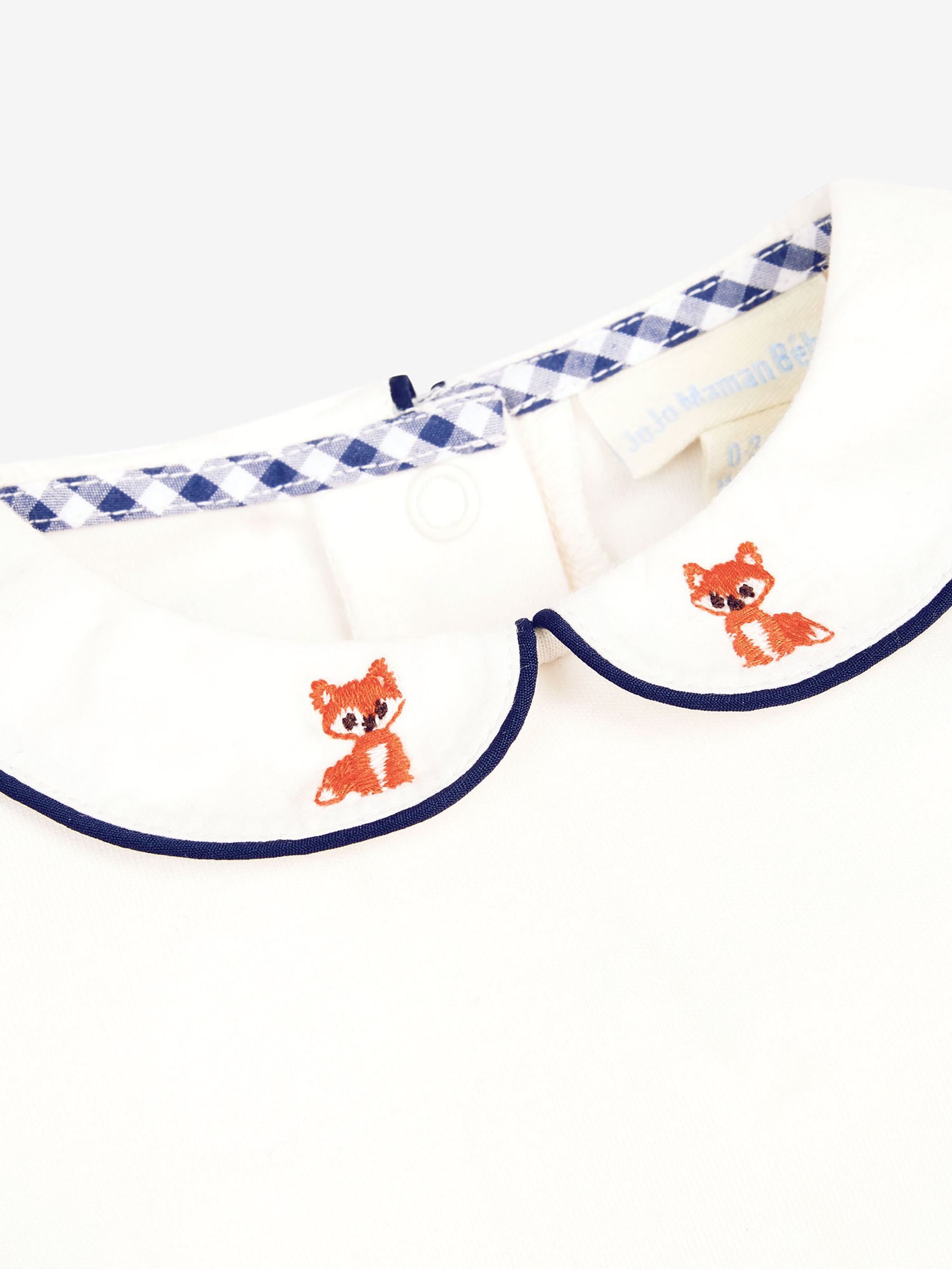 Cream Fox Embroidered Collar Body - Image 1 of 2