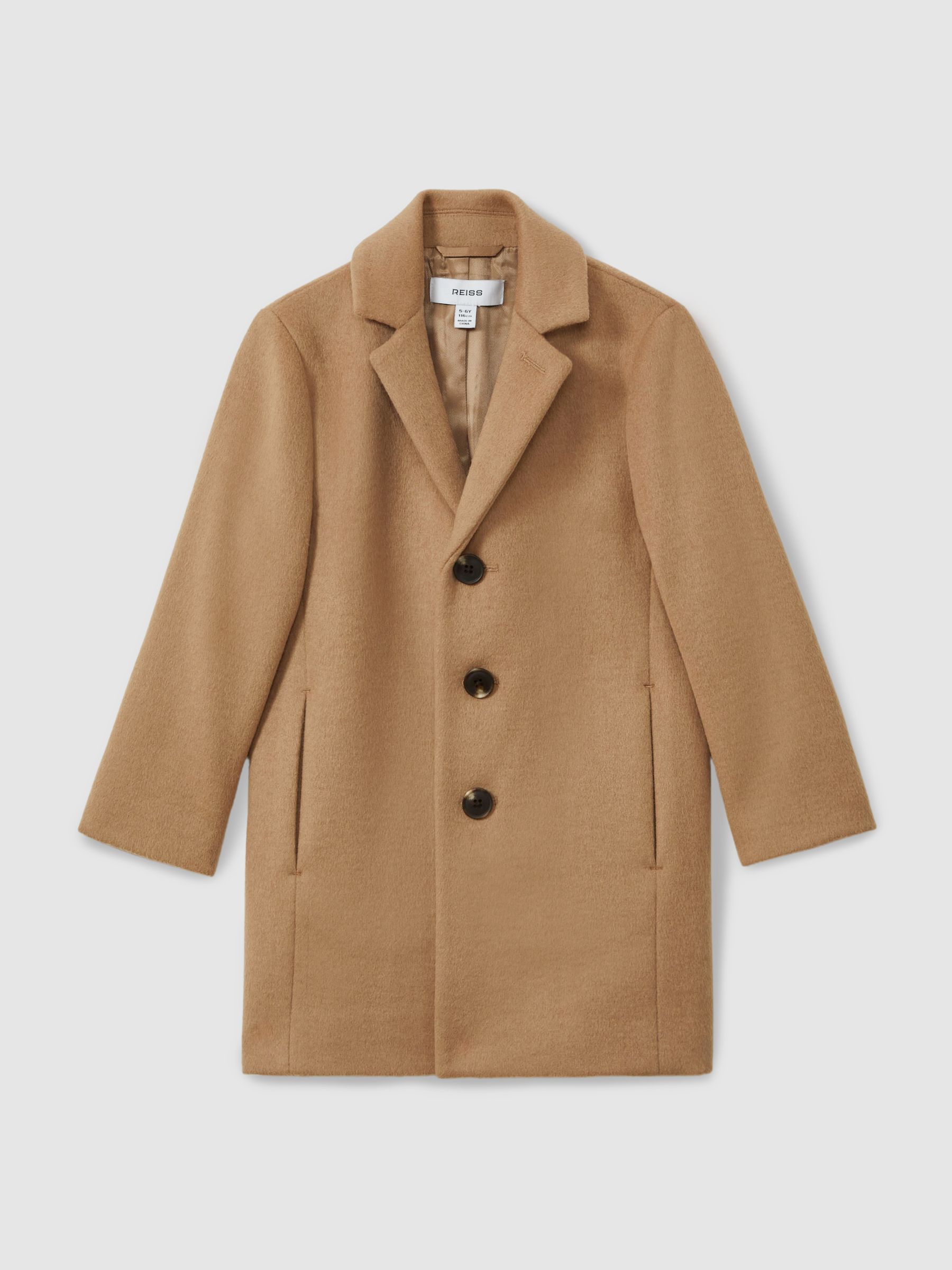 13-14 yrs Single Breasted Overcoat in Camel - Image 1 of 4