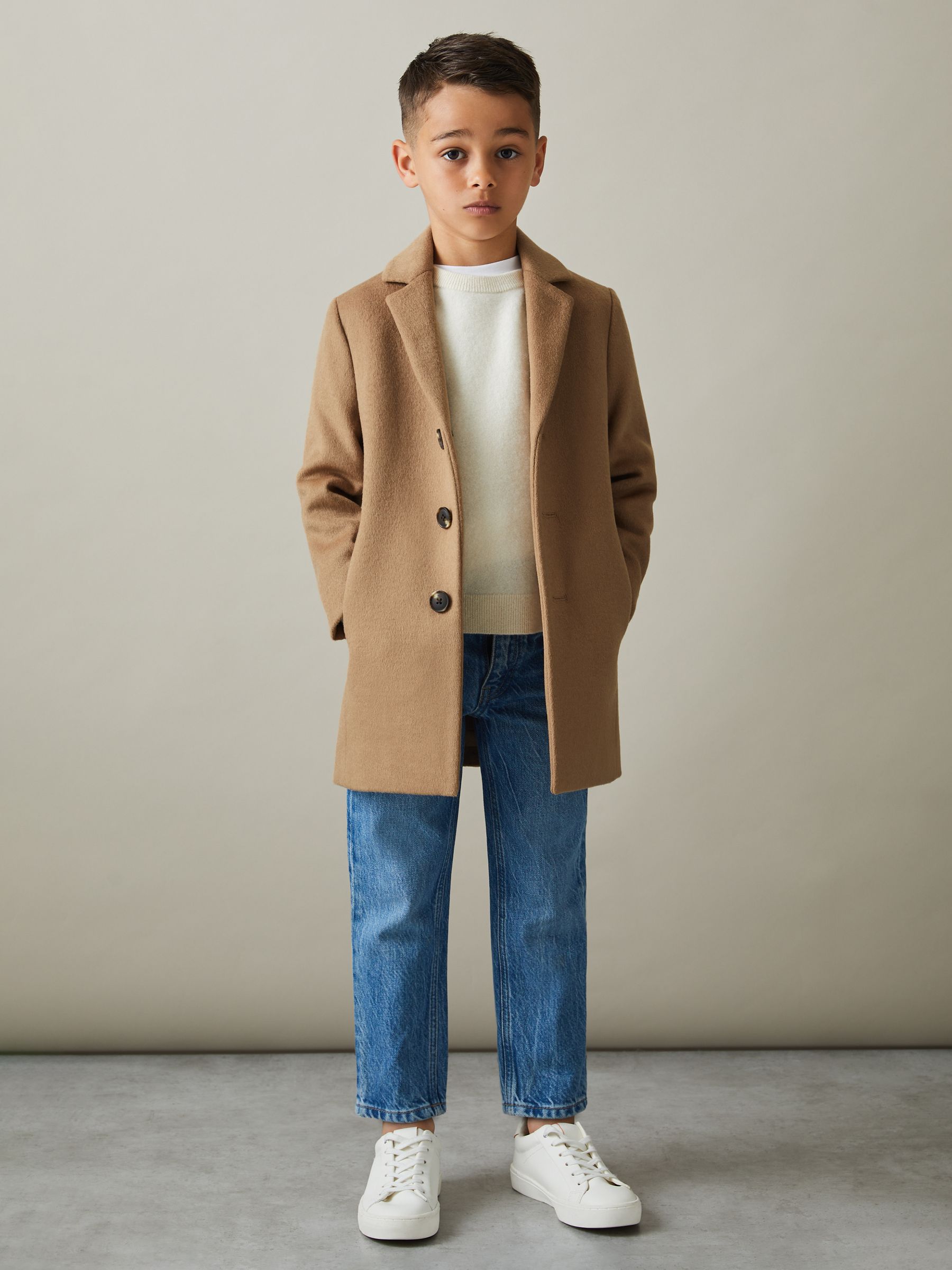 13-14 yrs Single Breasted Overcoat in Camel - Image 2 of 4