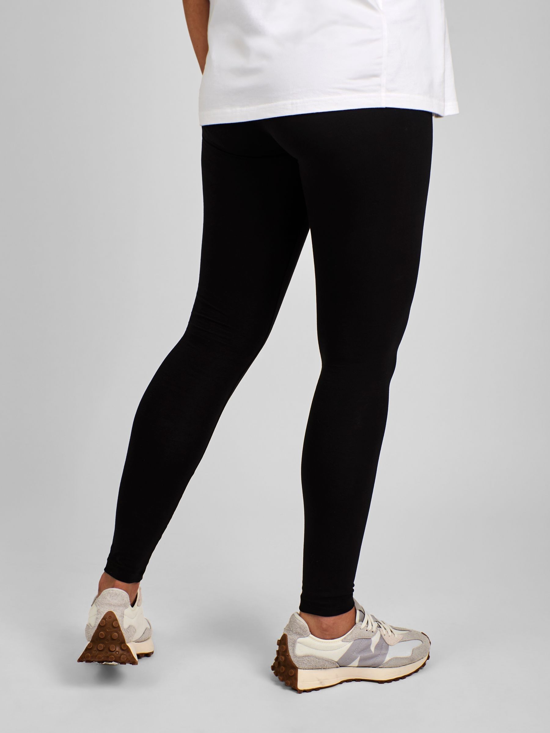 Black Cotton Rich Maternity Leggings - Image 2 of 6