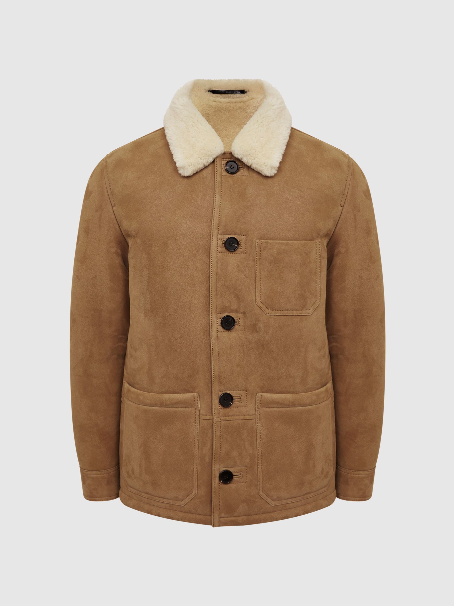 Shearling Jacket in Camel - Image 2 of 7