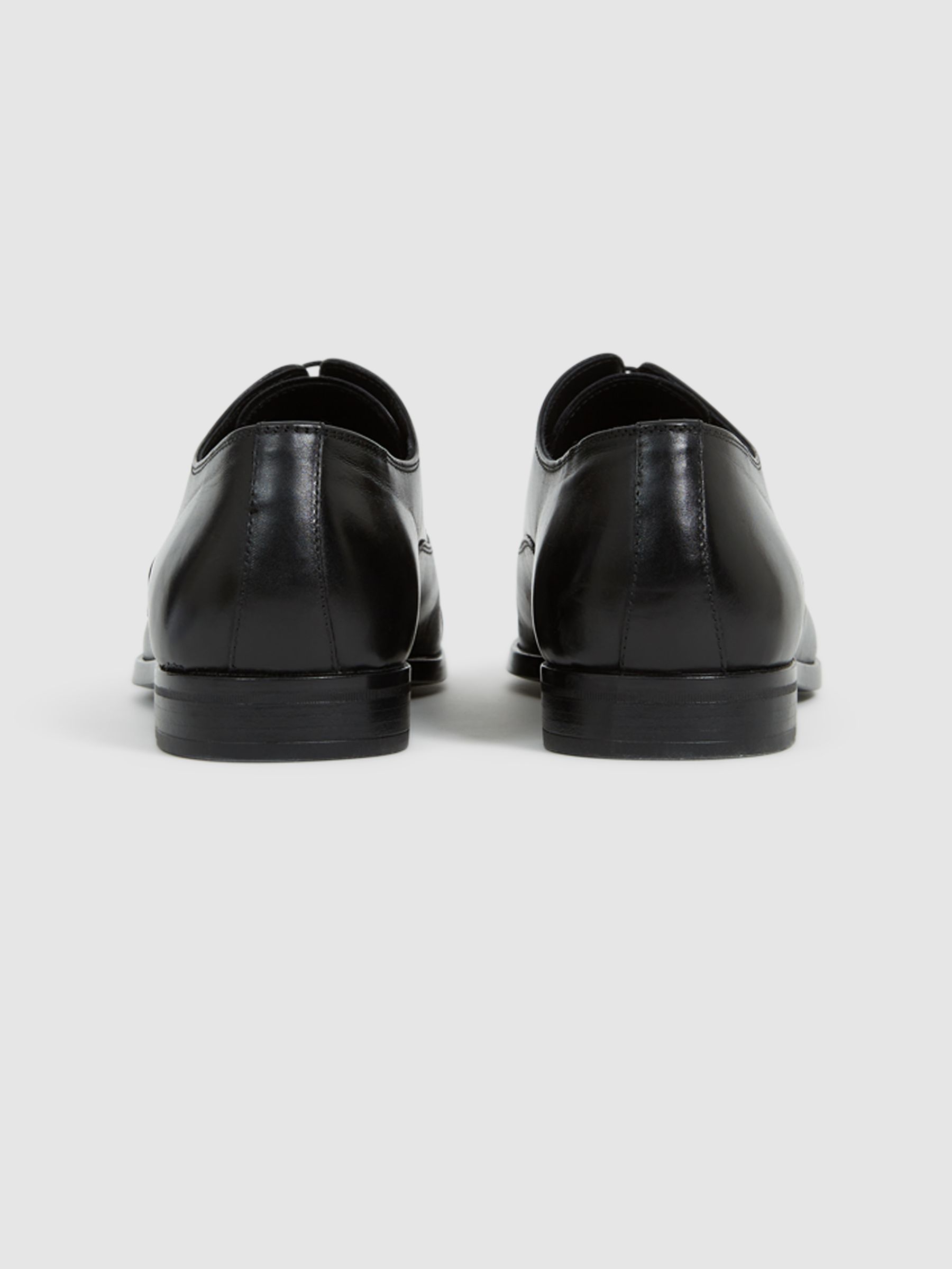 Leather Oxford Shoes in Black - Image 7 of 7
