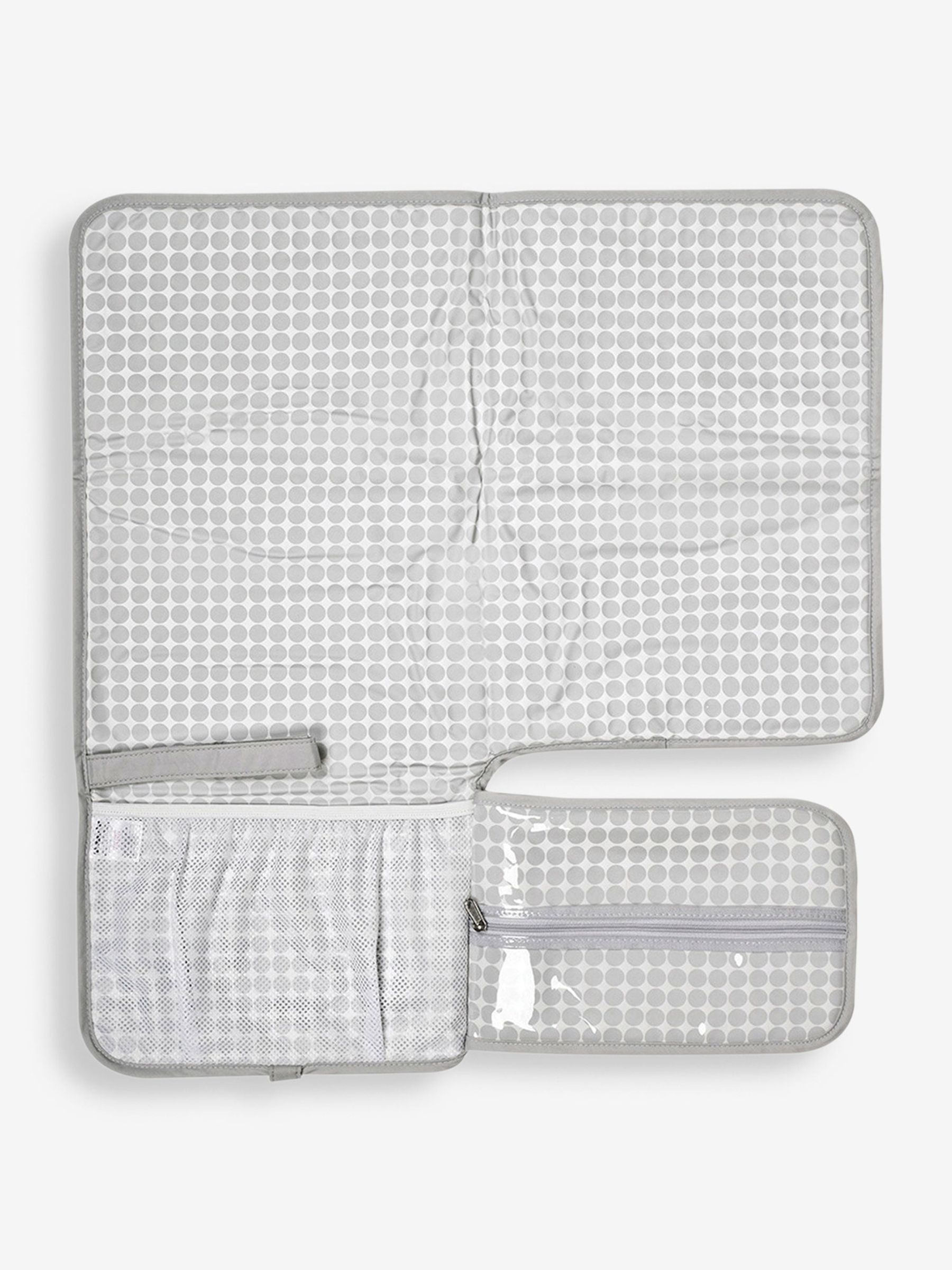 Spot Print Folding Changing Mat in Grey - Image 2 of 3