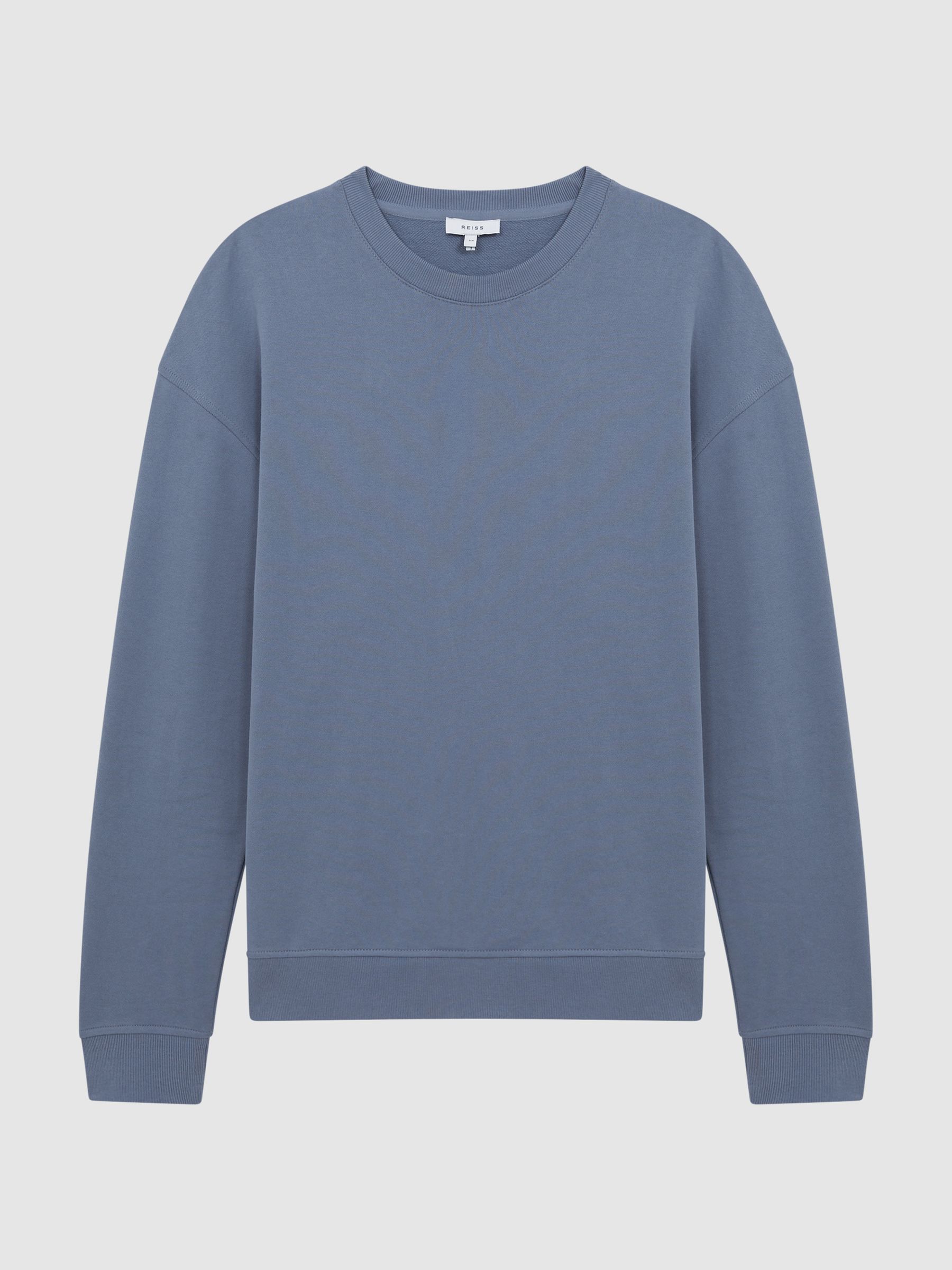 Oversized Garment Dye Sweatshirt in Ashley Blue - Image 2 of 5 Oversized Garment Dye Sweatshirt in Ashley Blue - Image 2 of 5