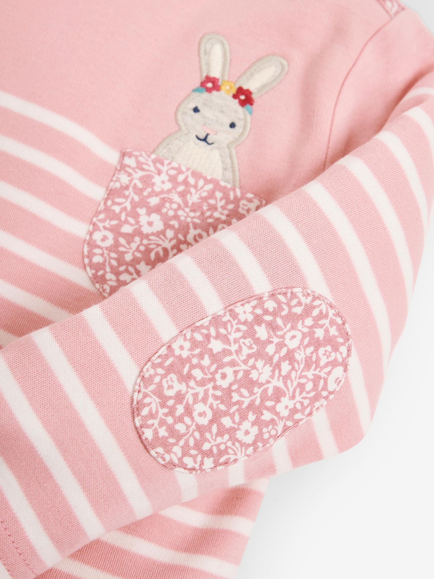Bunny Pocket Breton Top in Pink - Image 2 of 5