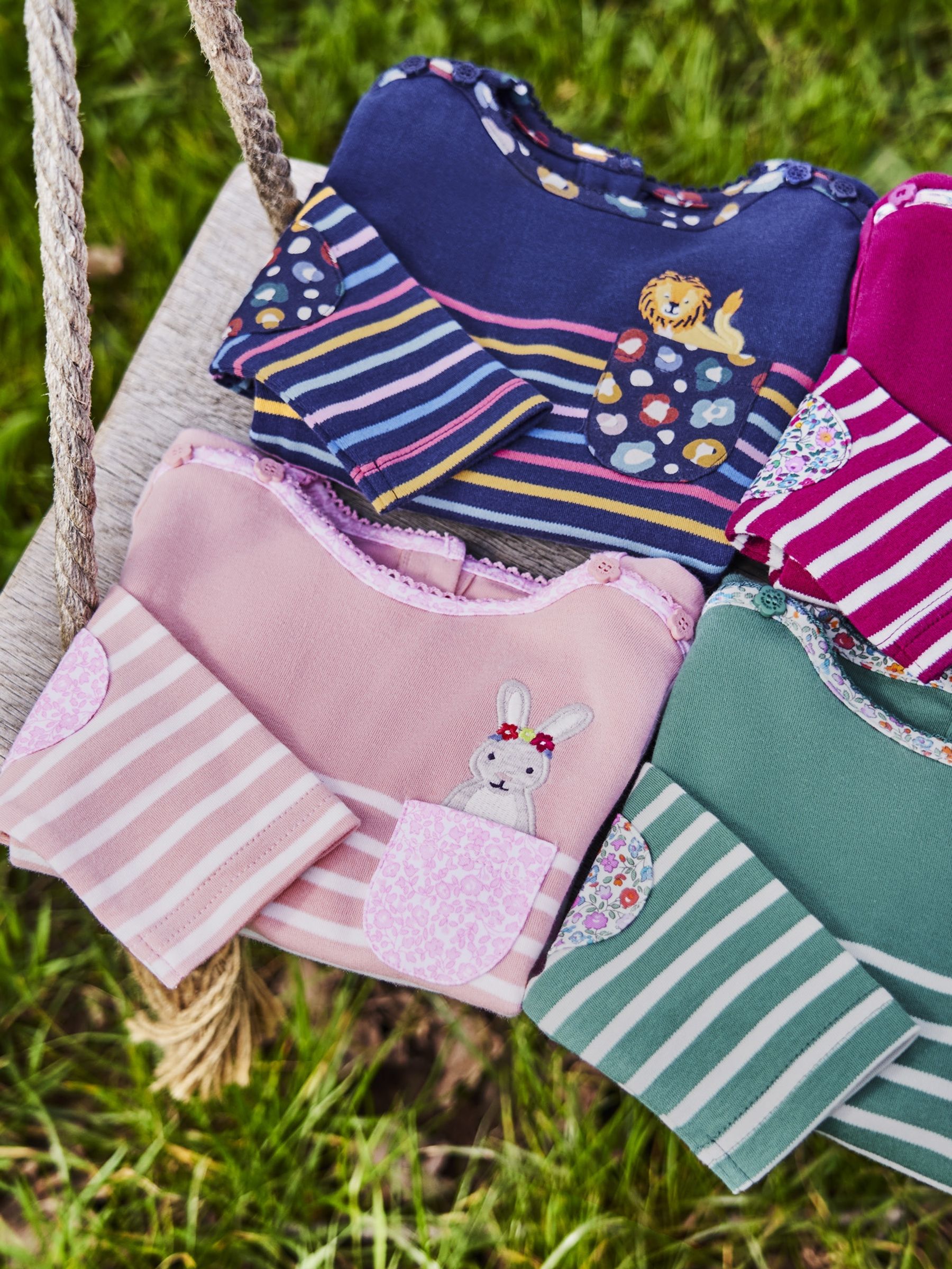Bunny Pocket Breton Top in Pink - Image 5 of 5