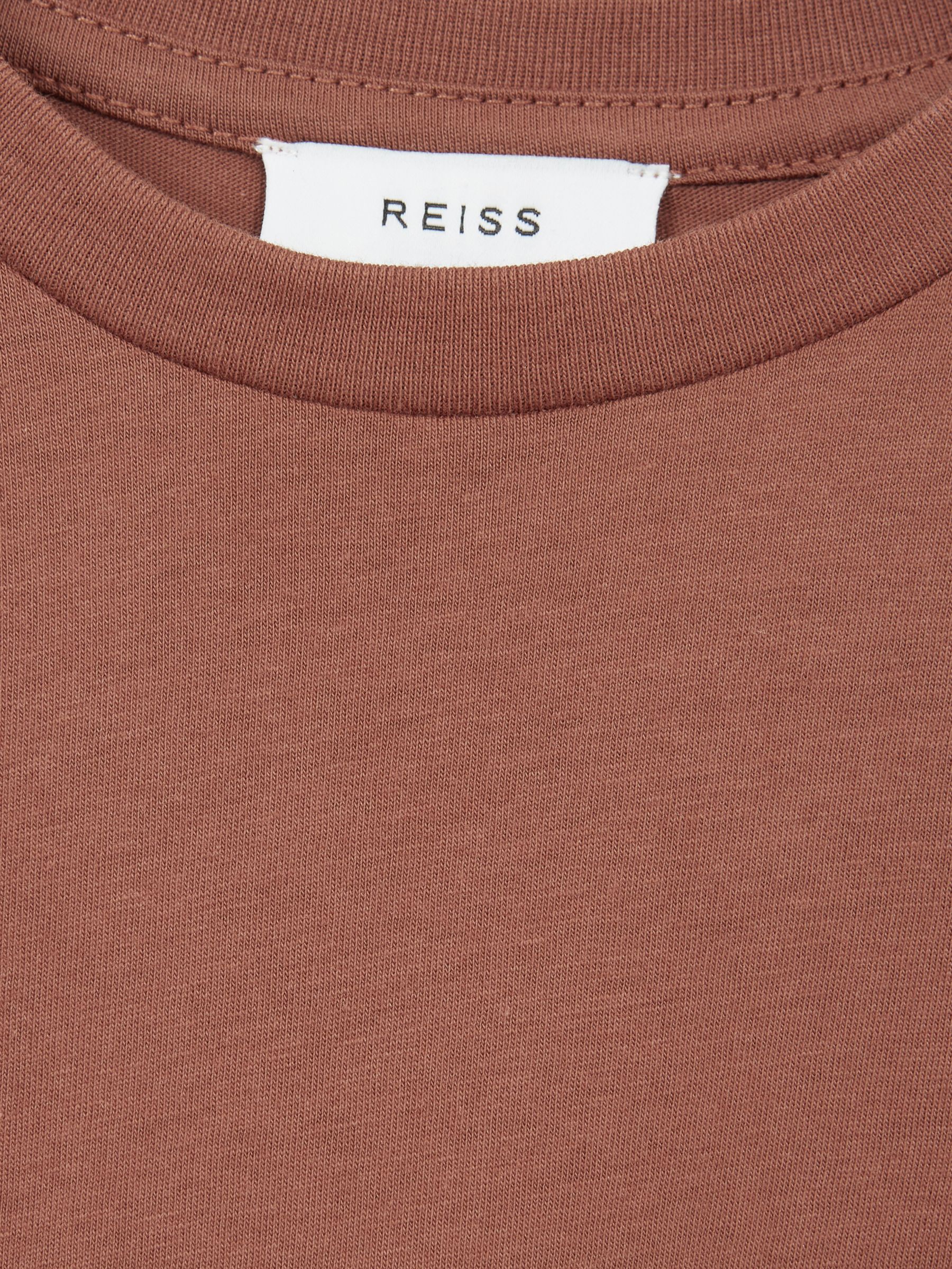 Senior Crew Neck T-Shirt in Sienna - Image 6 of 6